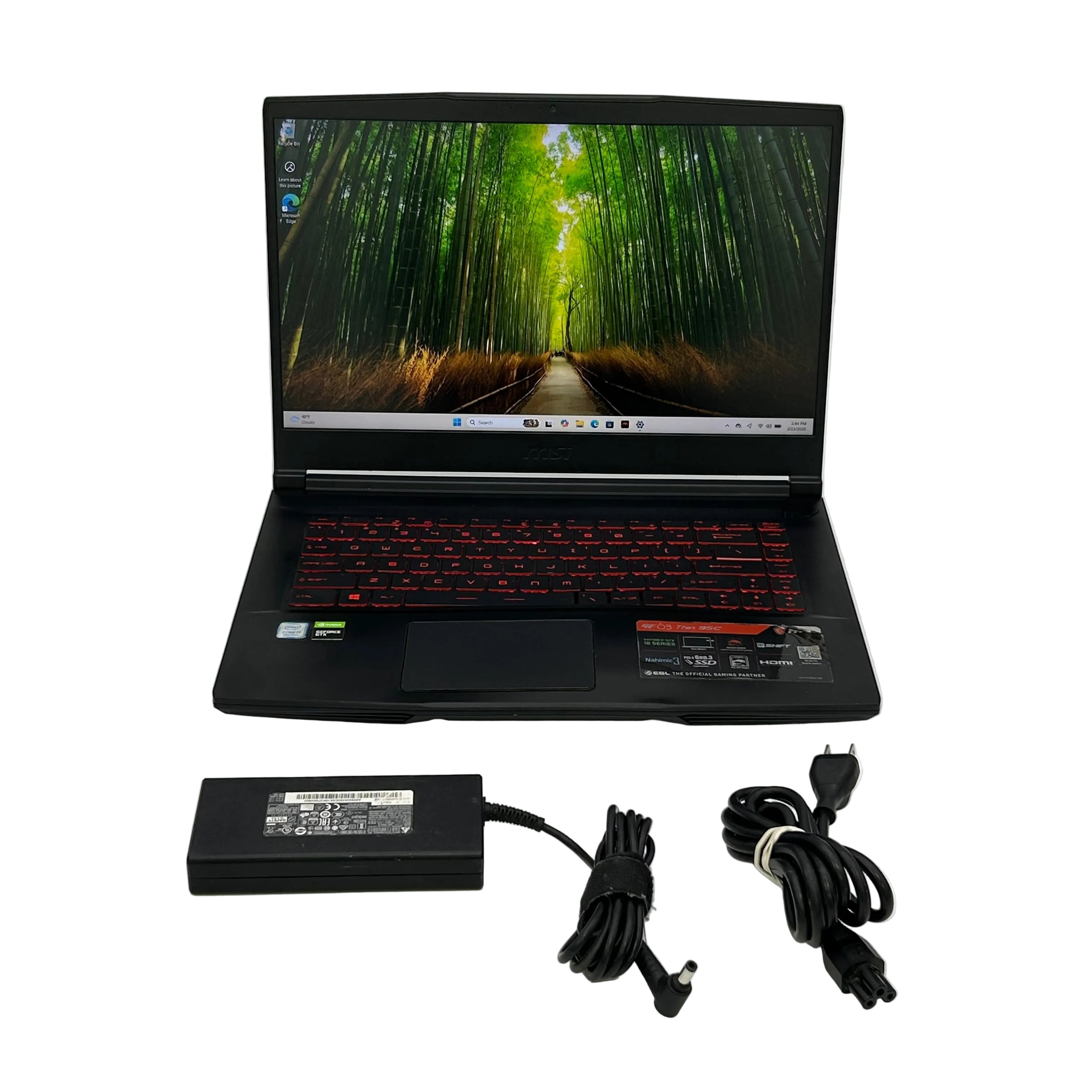 MSI GF63 Thin 15.6" Gaming Laptop | i7-9750H | GTX 1650 | 512GB (Trackpad Issue) - Used