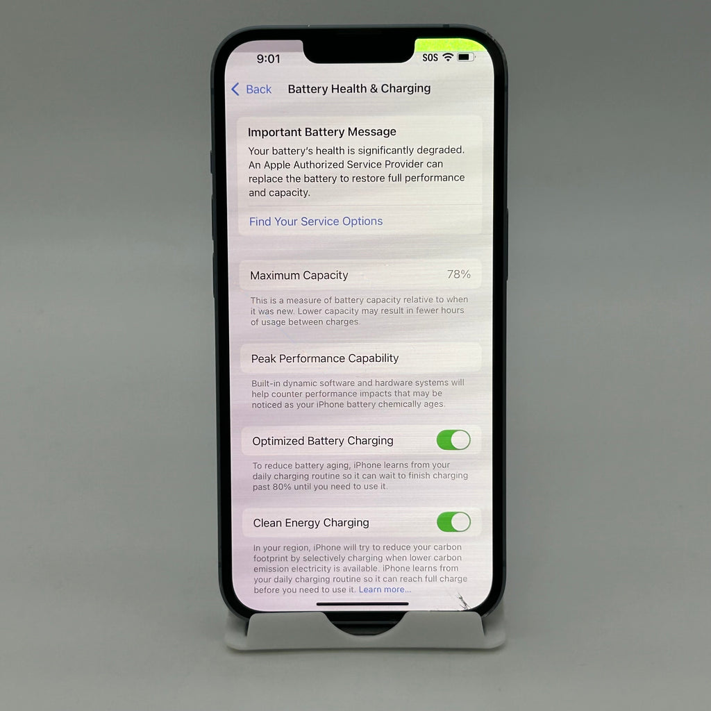 Apple iPhone 14 - 128 GB - Blue (T-Mobile) A2649 - Cracked Front