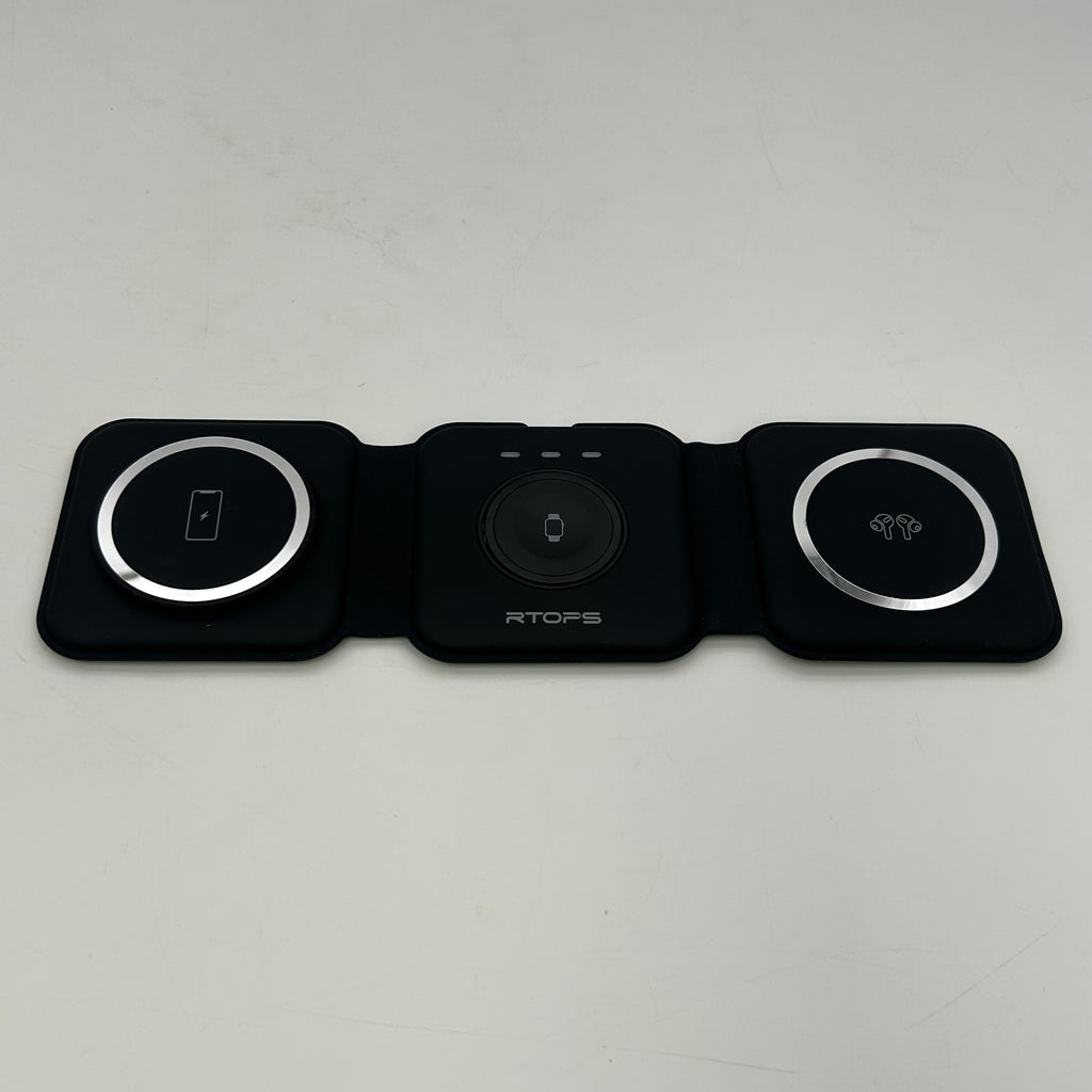 Wireless Charger 3 in 1,RTOPS Magnetic Travel Wireless Charging Station