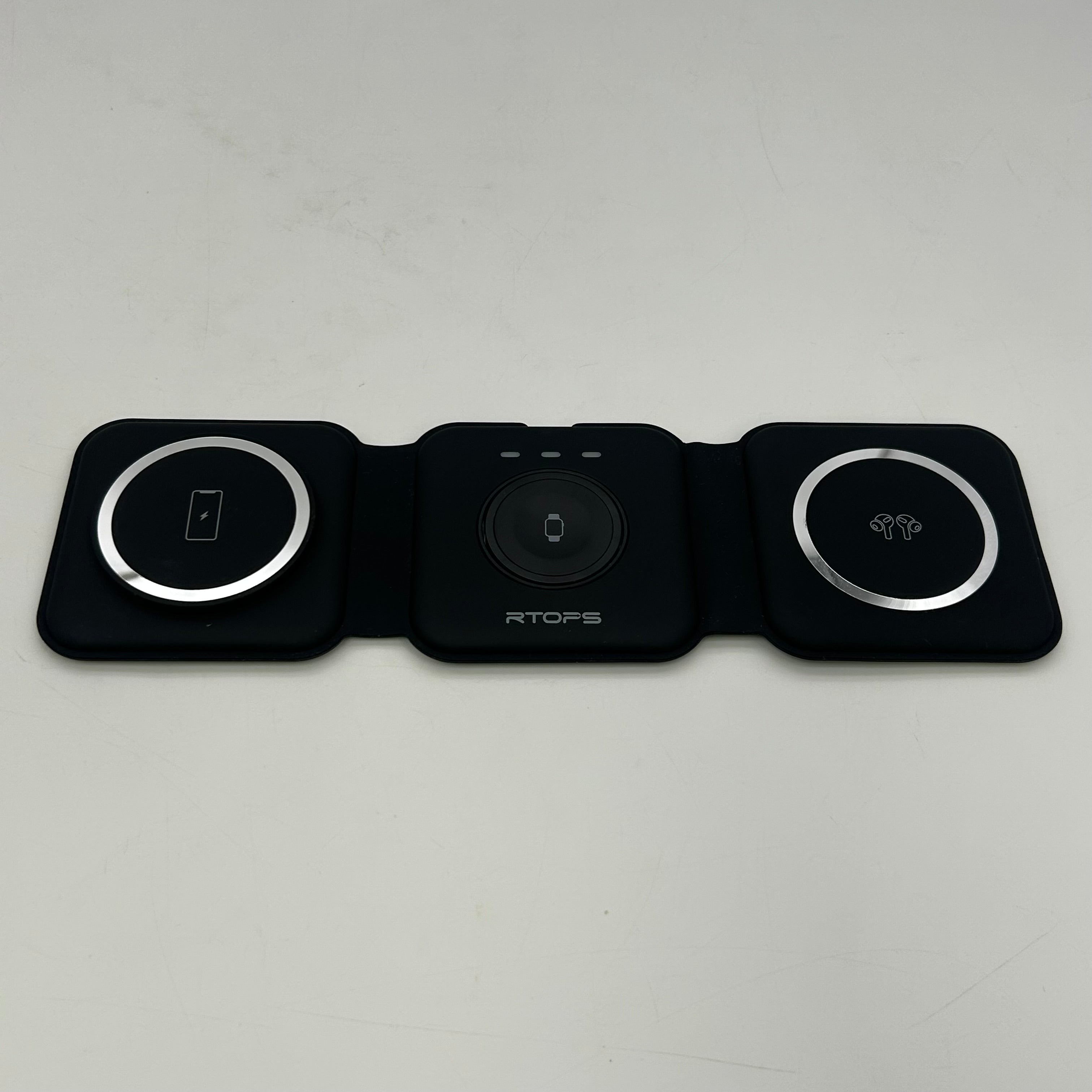 Wireless Charger 3 in 1,RTOPS Magnetic Travel Wireless Charging Station