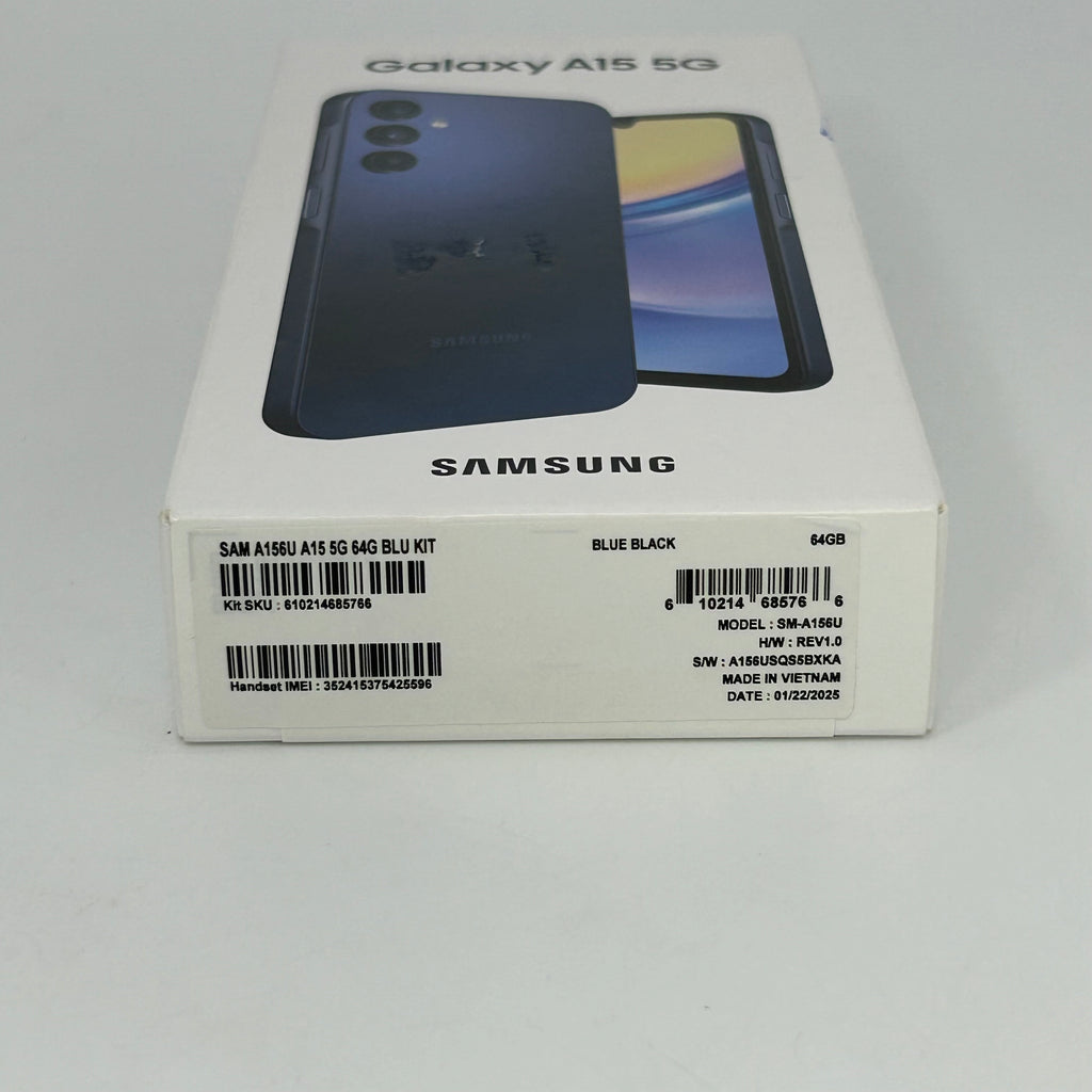 T-Mobile Samsung Galaxy A15 5G 4GB RAM 64GB SM-A156U Blue Black