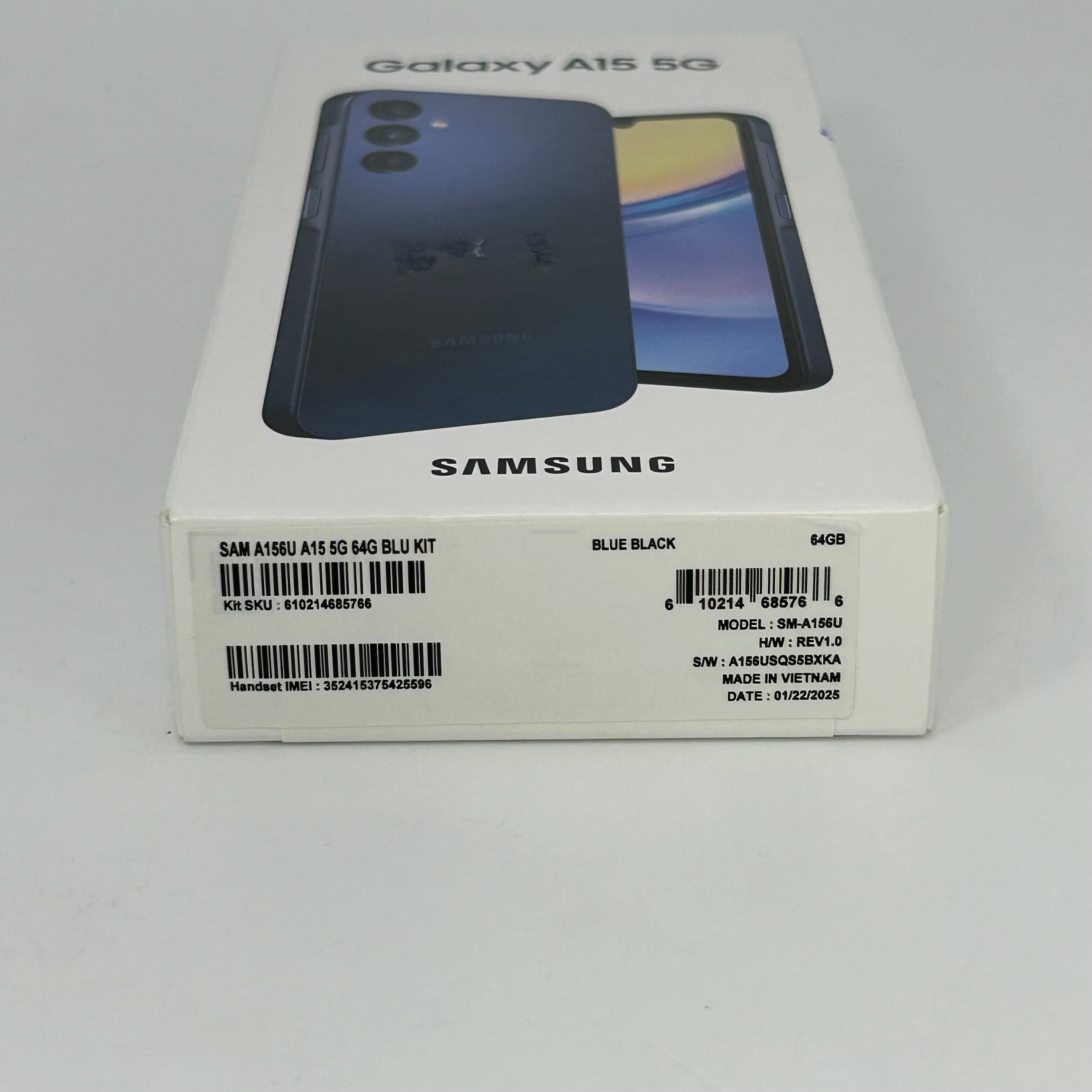 T-Mobile Samsung Galaxy A15 5G 4GB RAM 64GB SM-A156U Blue Black