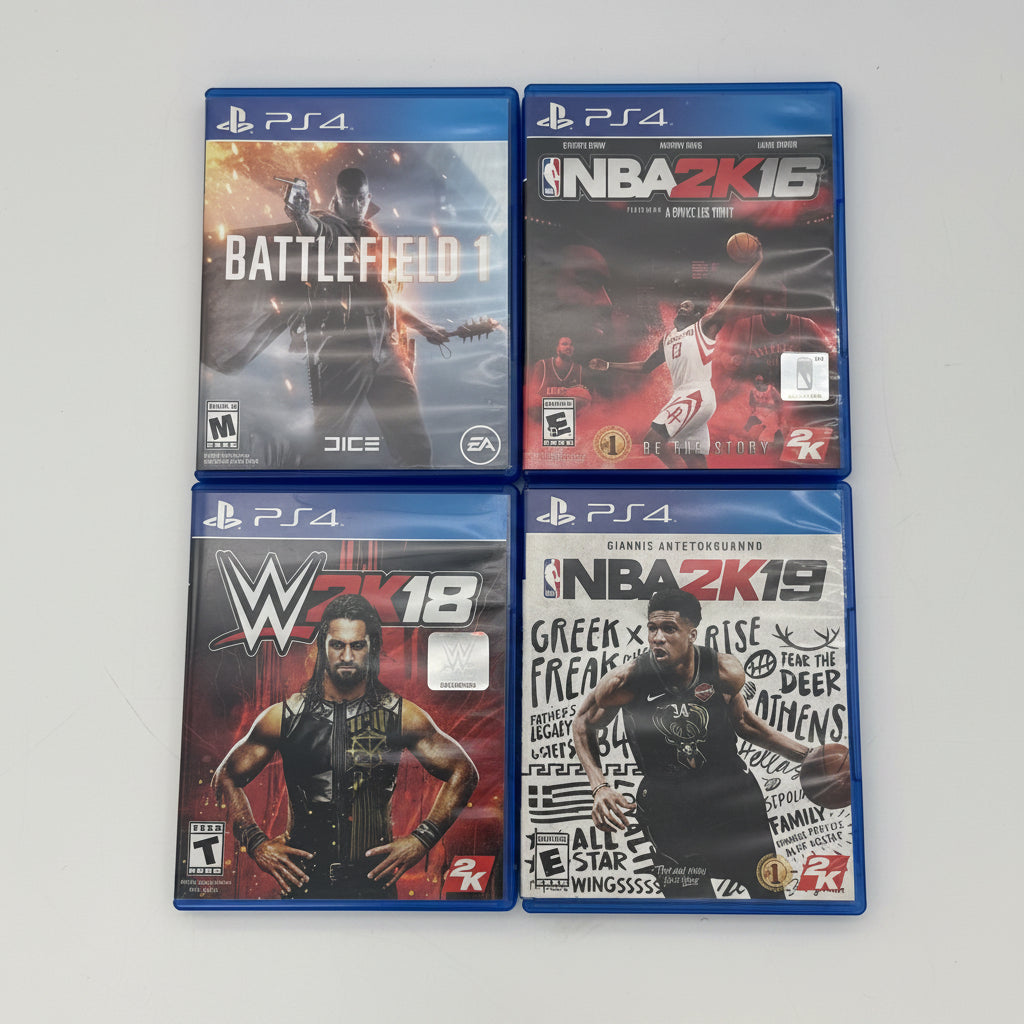 Sony PlayStation 4 CUH-2115B 1TB Console with Controller and 4 Games