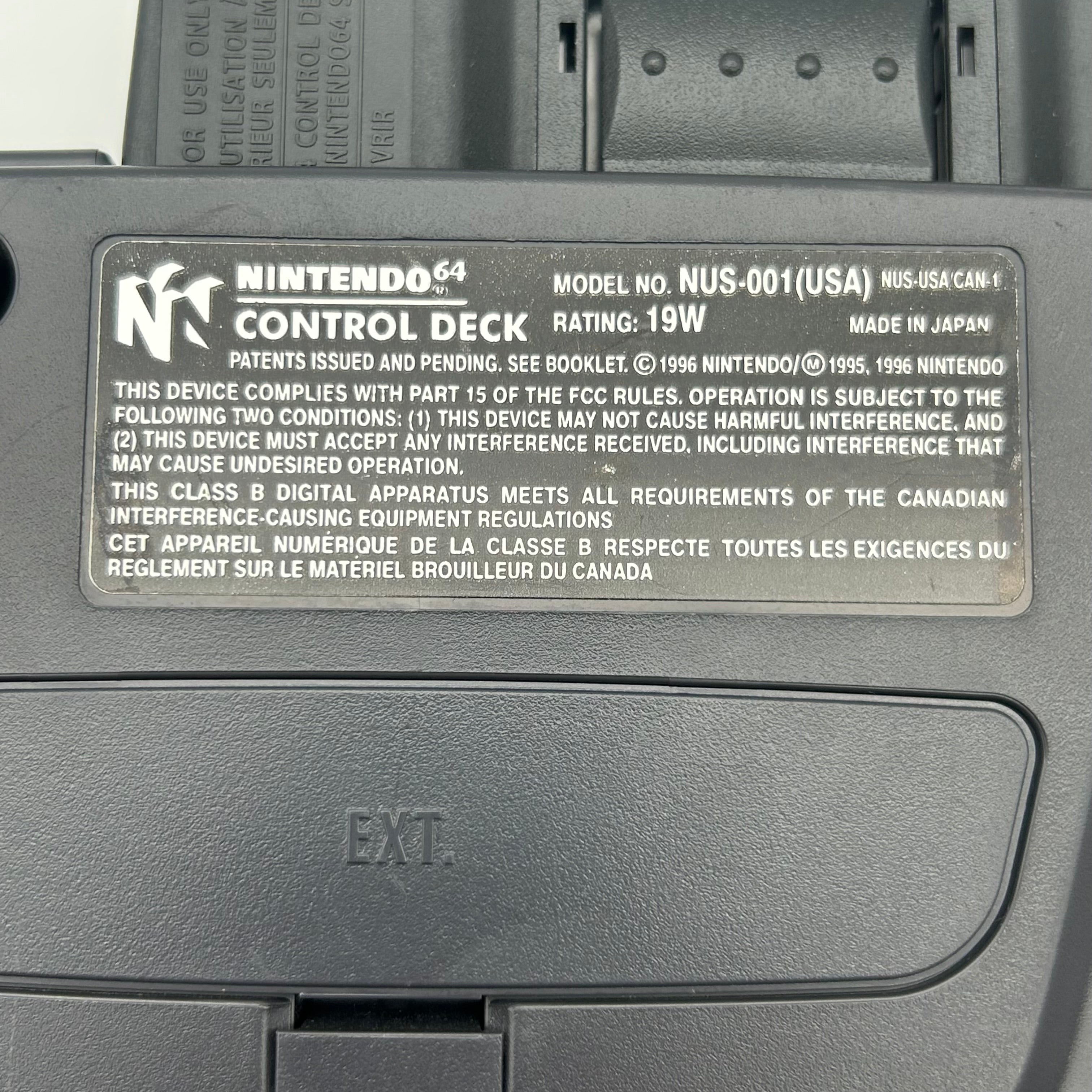 Nintendo 64 N64 NUS-001 1996 Bundle- Tested