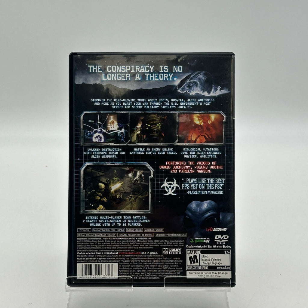 Area-51 PlayStation 2 PS2 - Tested