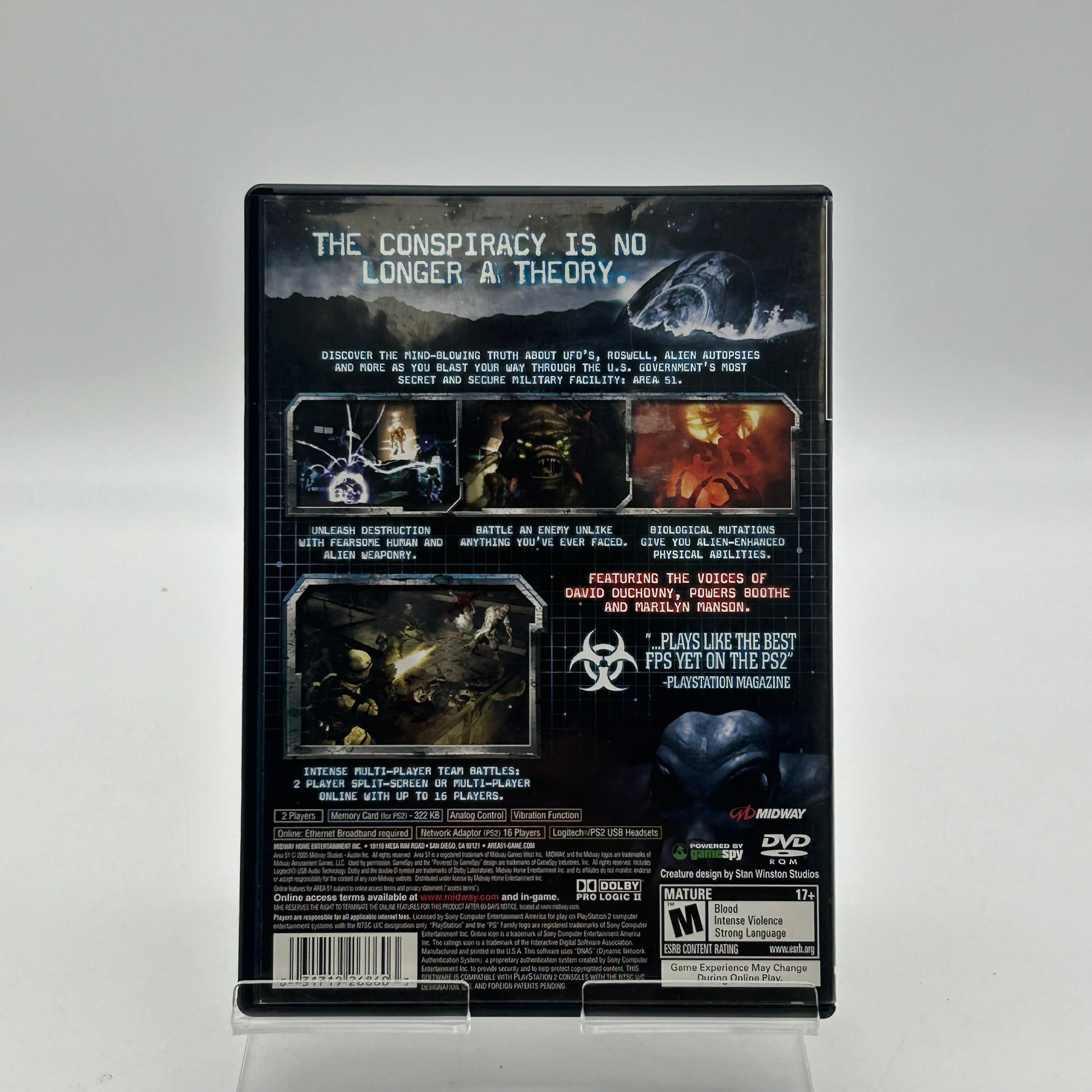 Area-51 PlayStation 2 PS2 - Tested