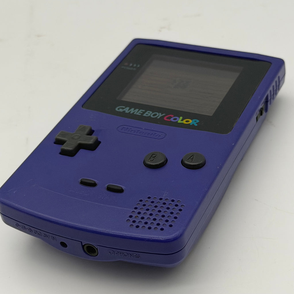 Nintendo Game Boy Color (CGB-001) 1998 Purple w/ Pocket Monster Game - Tested