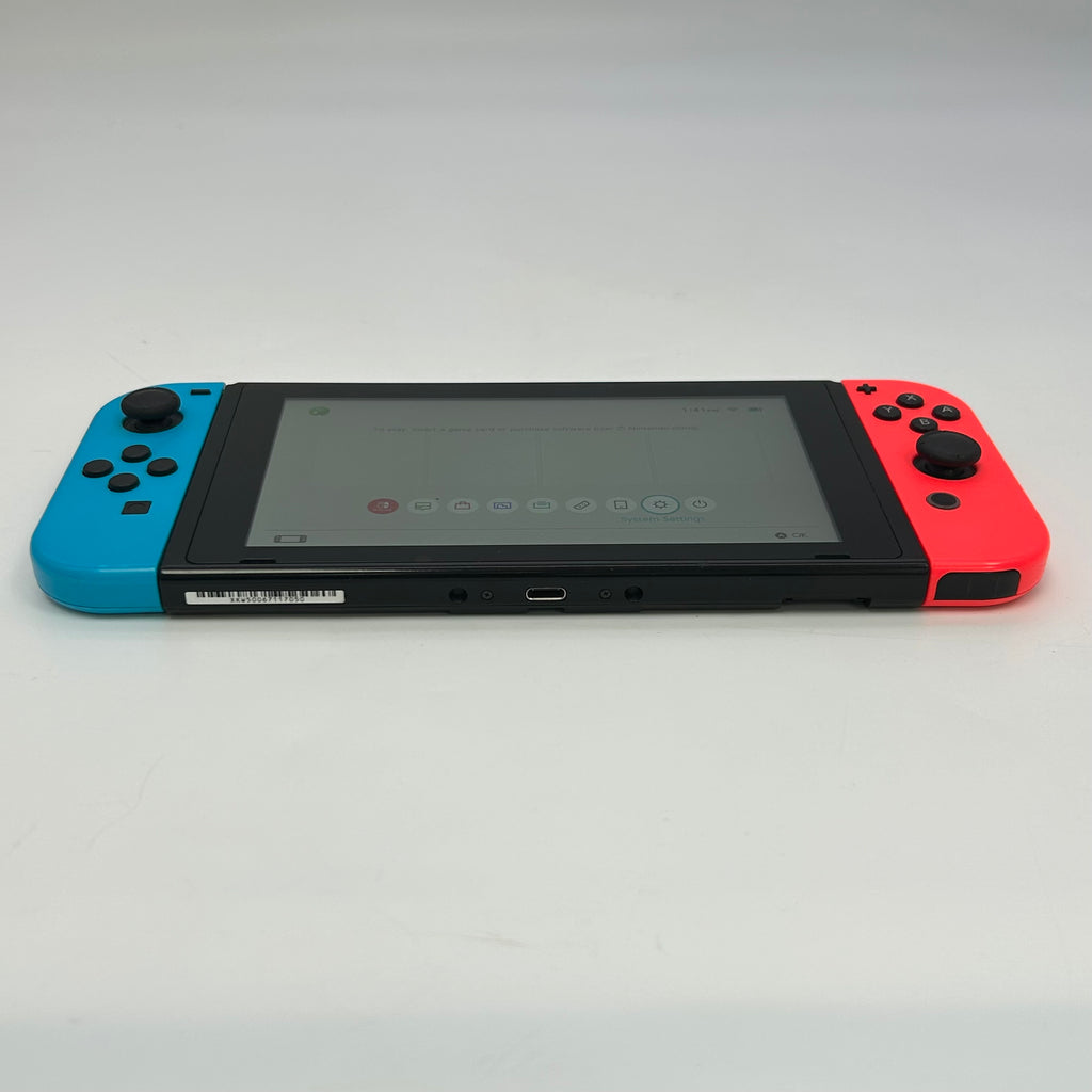 Nintendo Switch HAC-001(-01) - Neon Red/Neon Blue 32GB Handheld Black Console Set