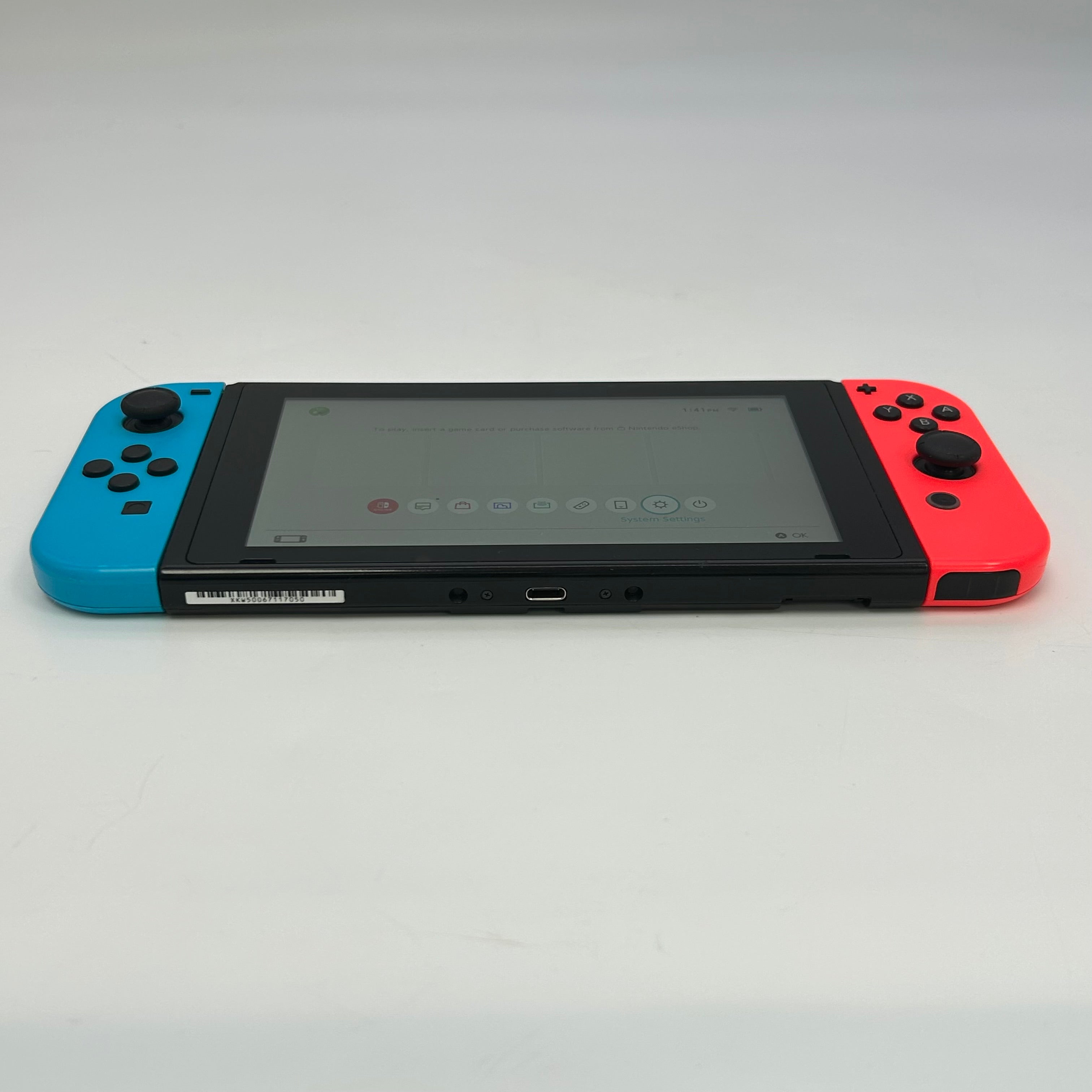 Nintendo Switch HAC-001(-01) - Neon Red/Neon Blue 32GB Handheld Black Console Set