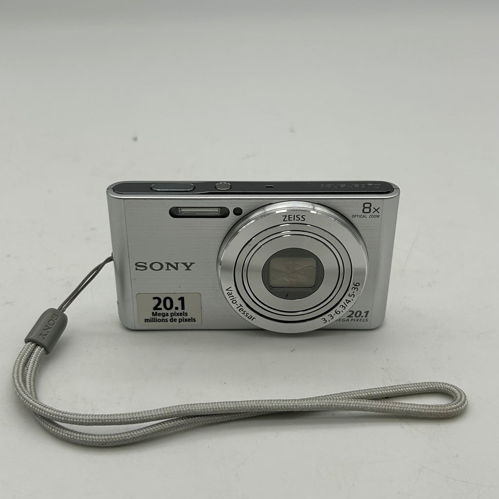 Silver Sony Cyber-Shot DSC-W830 20.1MP 8x Optical Zoom Digital Camera