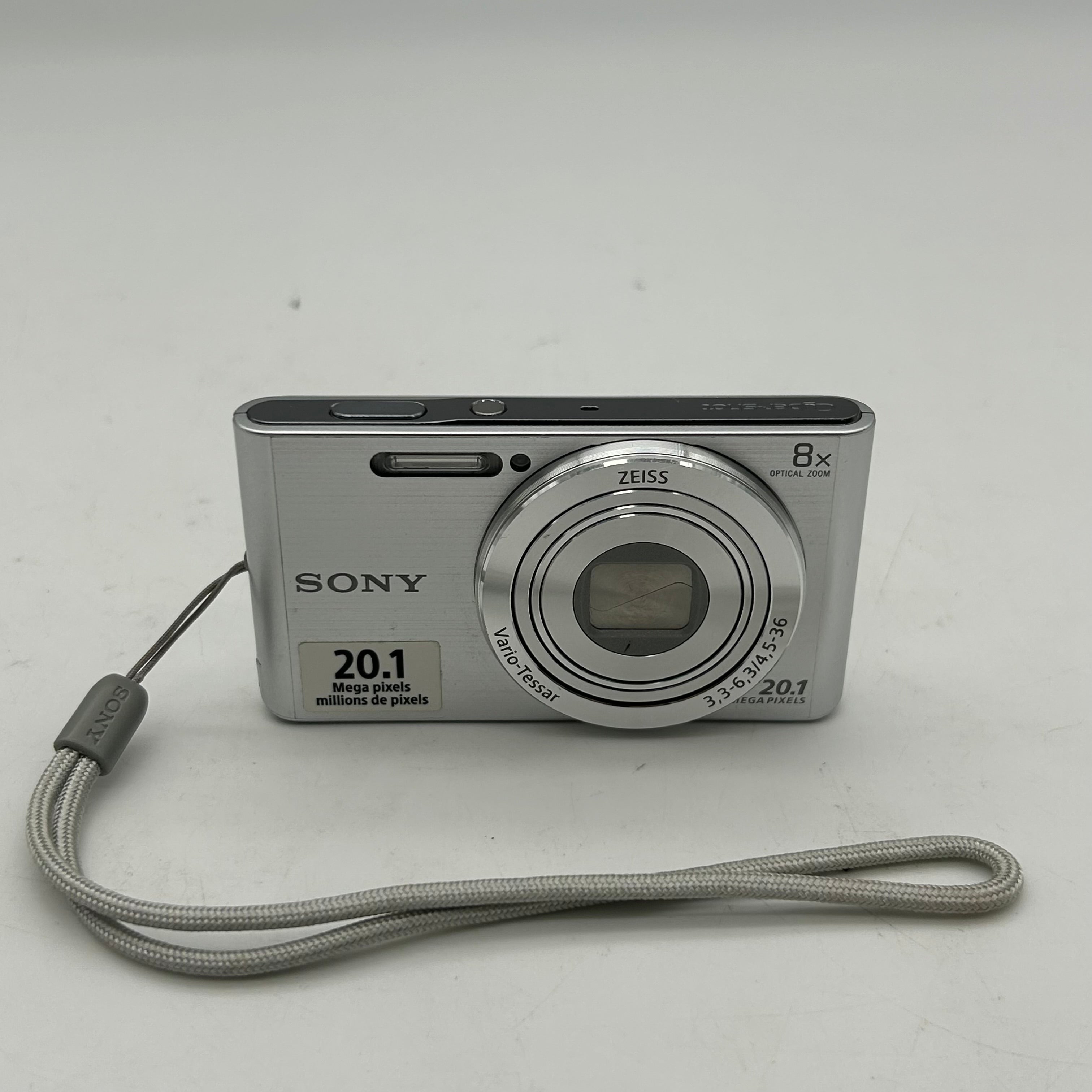 Silver Sony Cyber-Shot DSC-W830 20.1MP 8x Optical Zoom Digital Camera