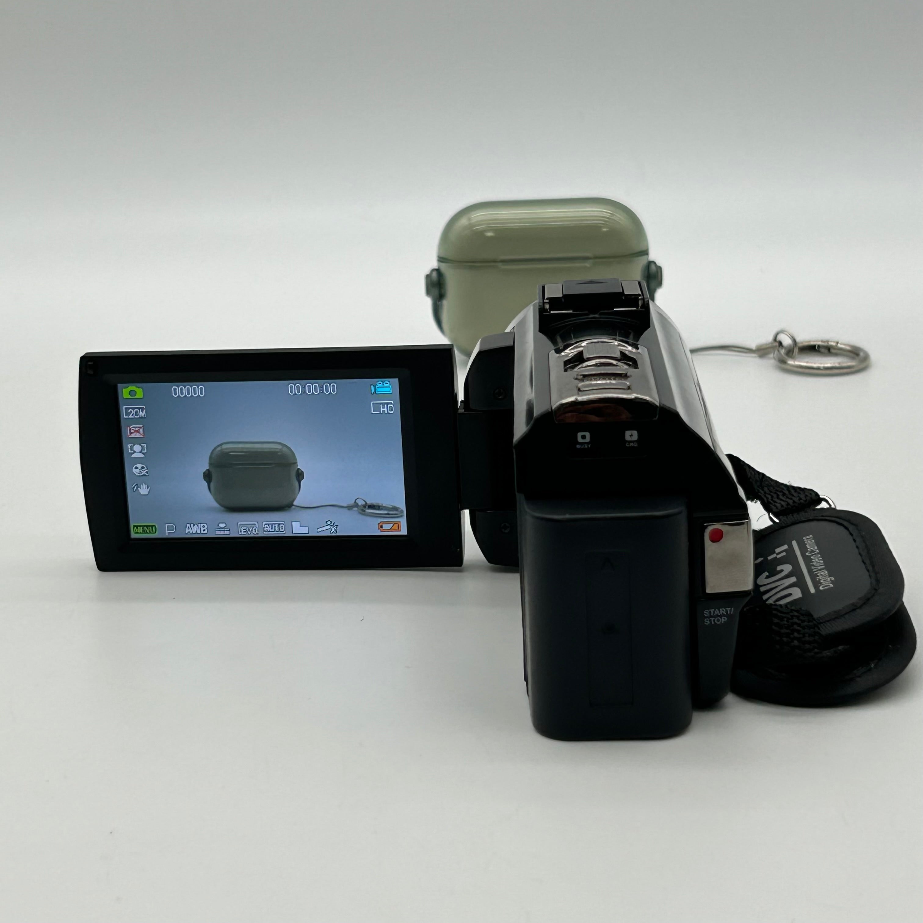 Full HD Digital Camcorder 24MP 1080p 16x Zoom HDV-201LM Bundle with 2 Batteries