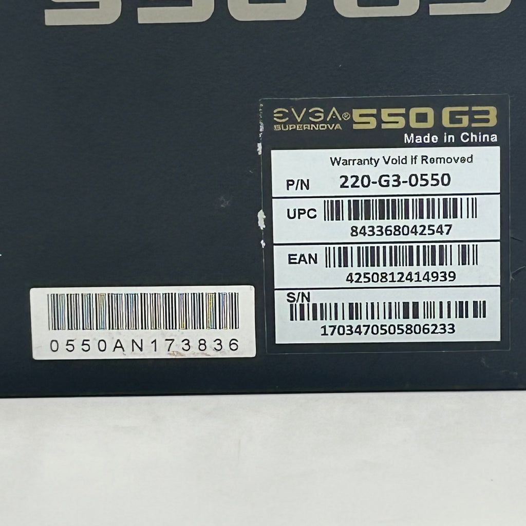 EVGA Supernova 550 G3 550W Power Supply