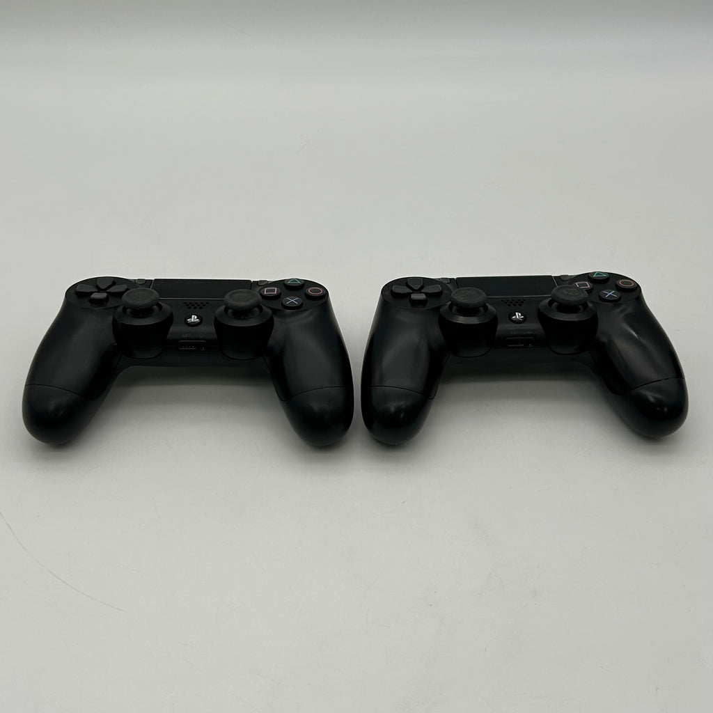 Sony PS4 Slim 1TB Console Black Bundle + 3 Games & 2 Controllers - Tested (Drift)