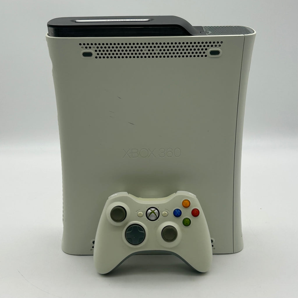 Microsoft Xbox 360 Console 120GB White w/Controller, Kinect Bar & 4 games