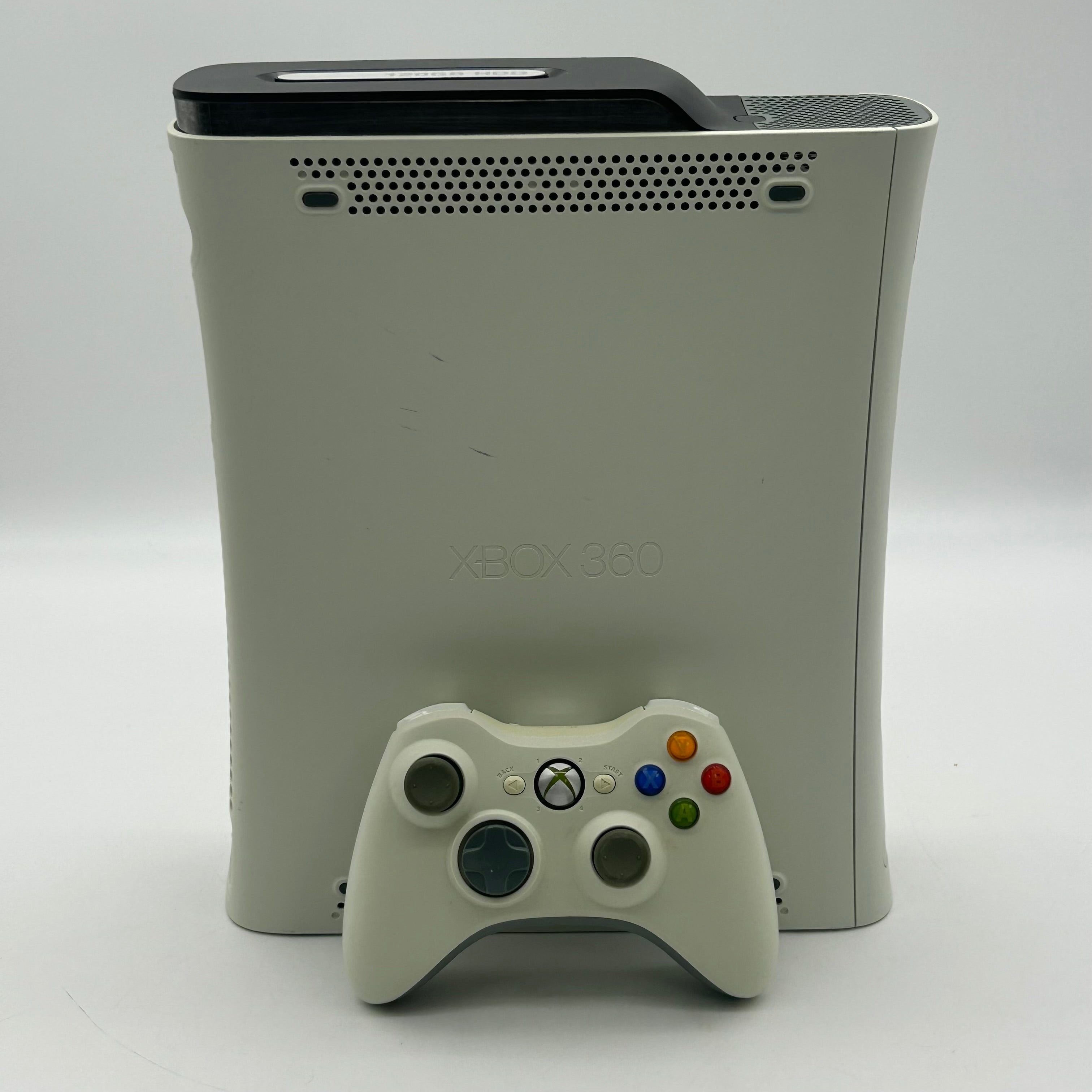 Microsoft Xbox 360 Console 120GB White w/Controller, Kinect Bar & 4 games