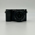 Sony Alpha A6100 APS-C Mirrorless Interchangeable-Lens Camera with 16-50mm - Black - Used