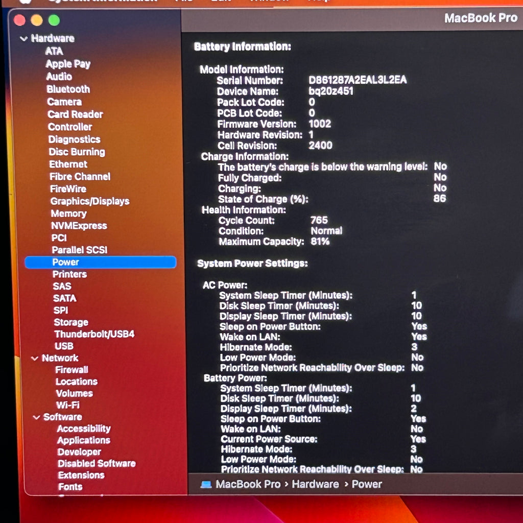 Apple MacBook Pro 13" A2338 2020 M1 8GB 512GB Used Laptop READ