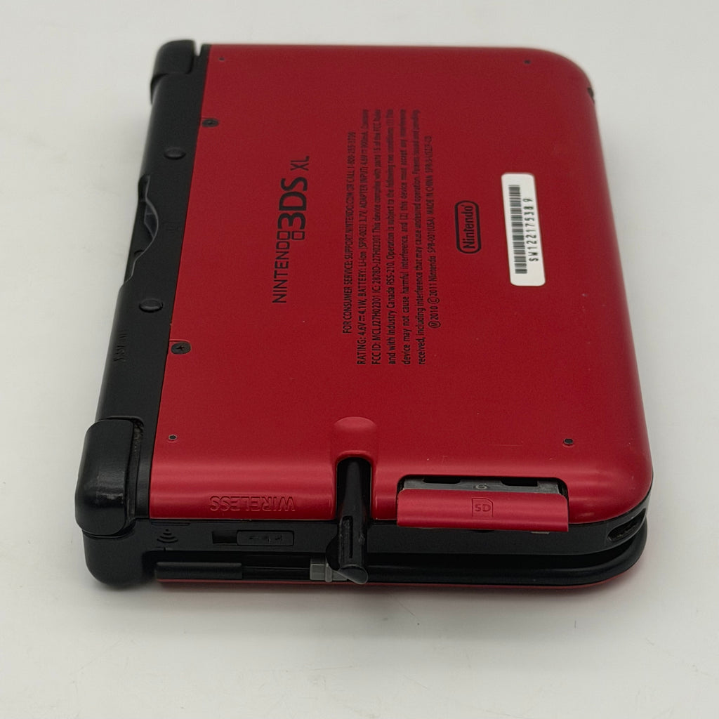 Nintendo 3DS XL SPR-001 Red/Black System w/ Charger & Stylus