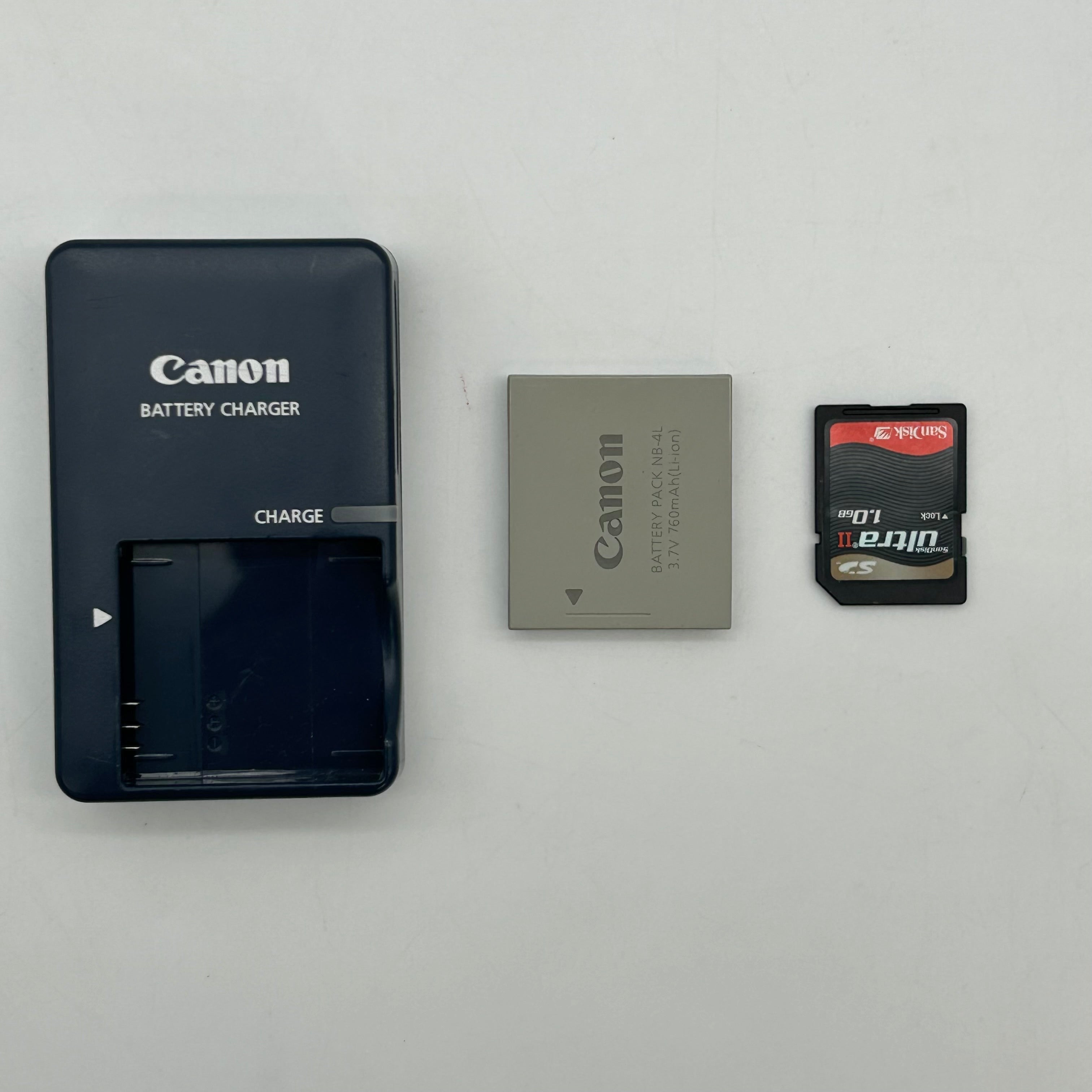 Canon PowerShot SD600 Digital Camera Bundle - Battery, Charger, 1GB SD Card