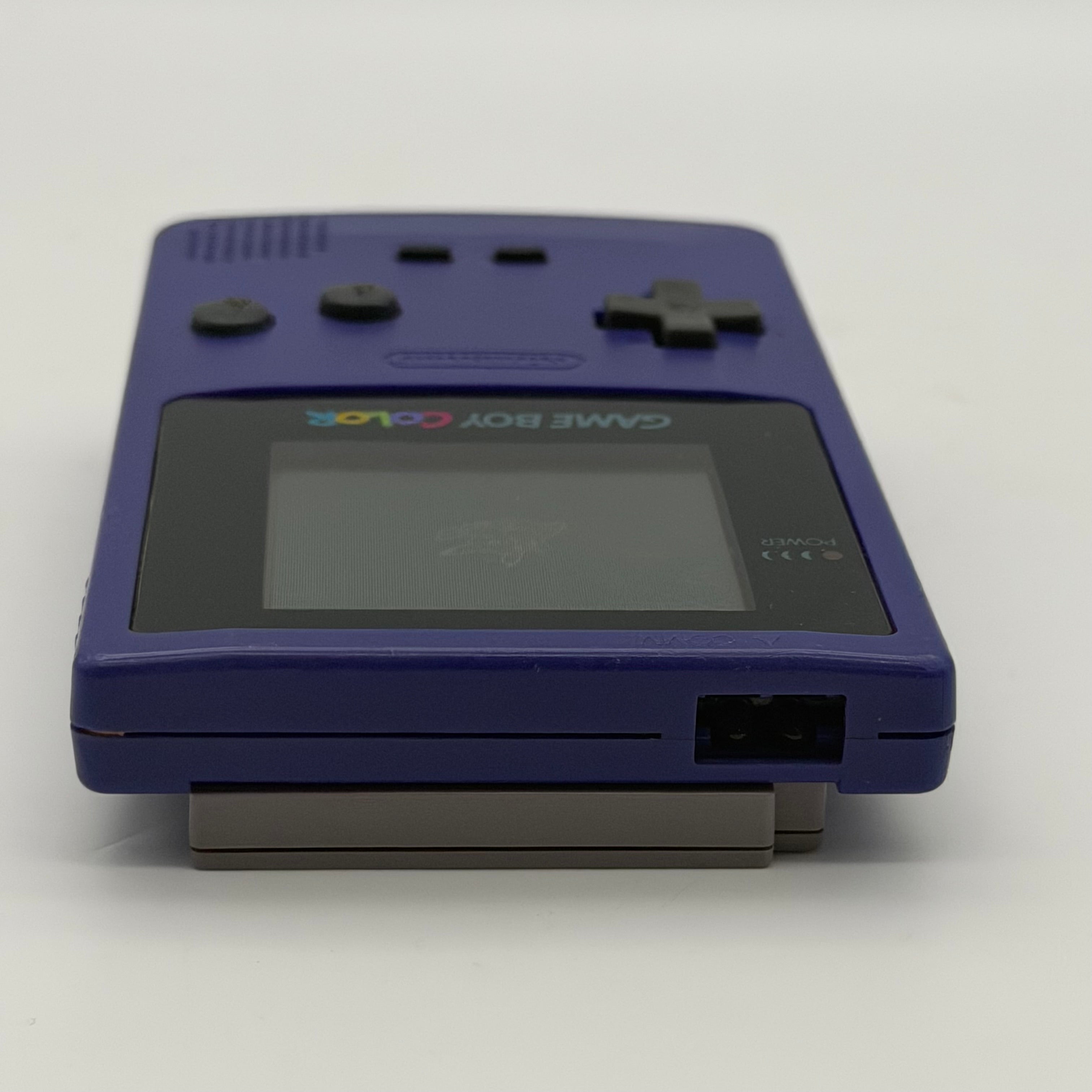 Nintendo Game Boy Color (CGB-001) 1998 Purple w/ Pocket Monster Game - Tested