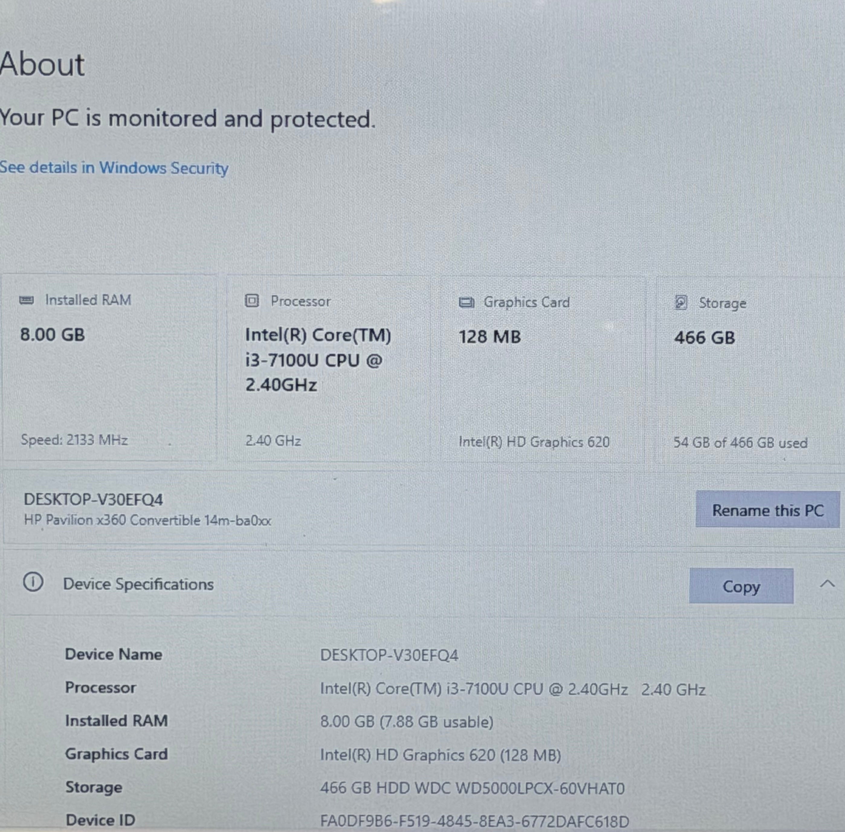 HP 14M-BA015DX 14-inch Core i3 2.4GHz 8GB RAM 512GB SSD Laptop Silver