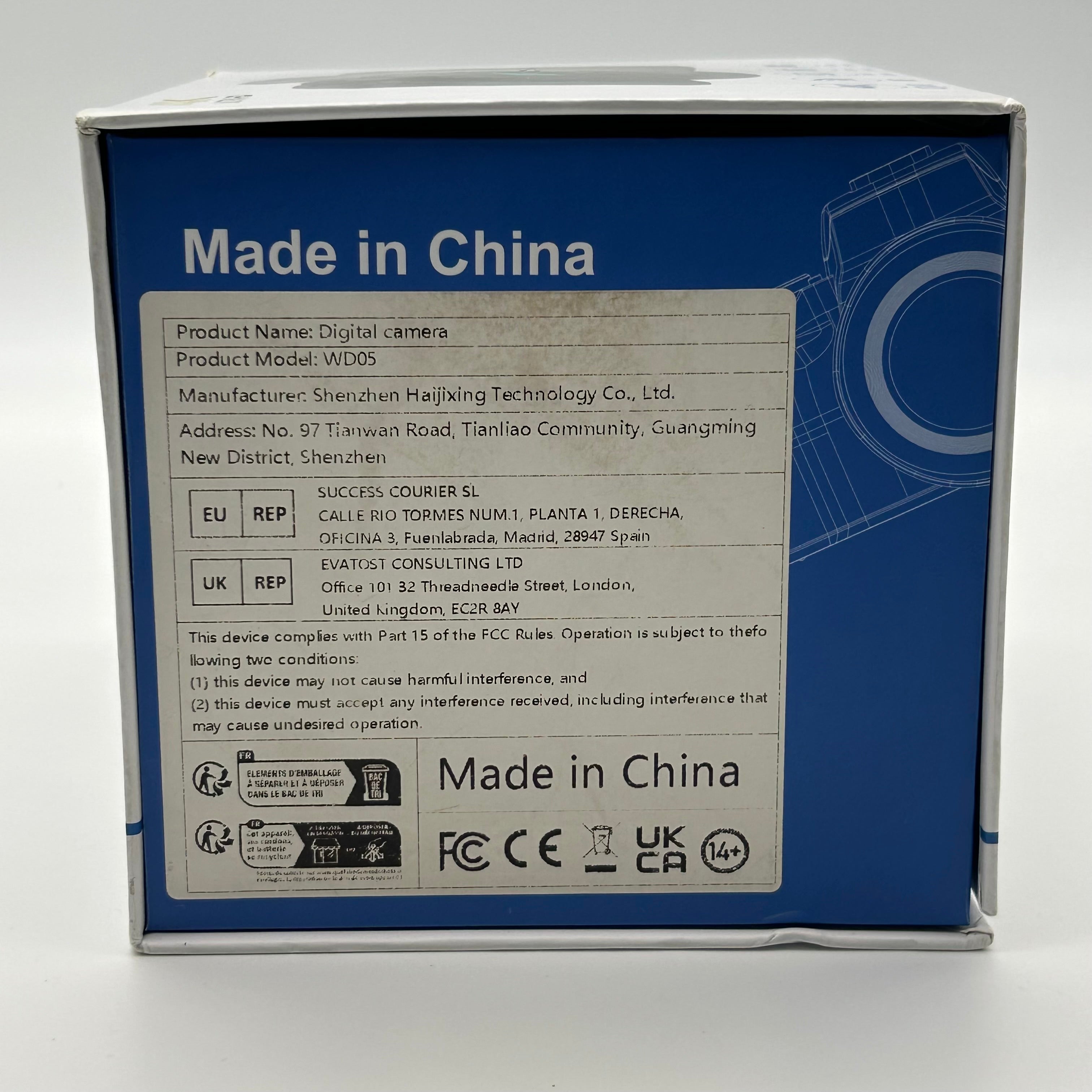 WD05 4K UltraHD Digital Camera w 52mm Lens - Open Box