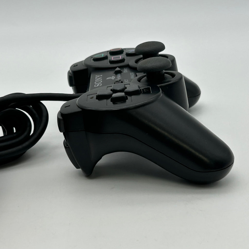 Sony PlayStation 2 Fat (SCPH-39001) Black w/ 2 Controllers And Cables TESTED