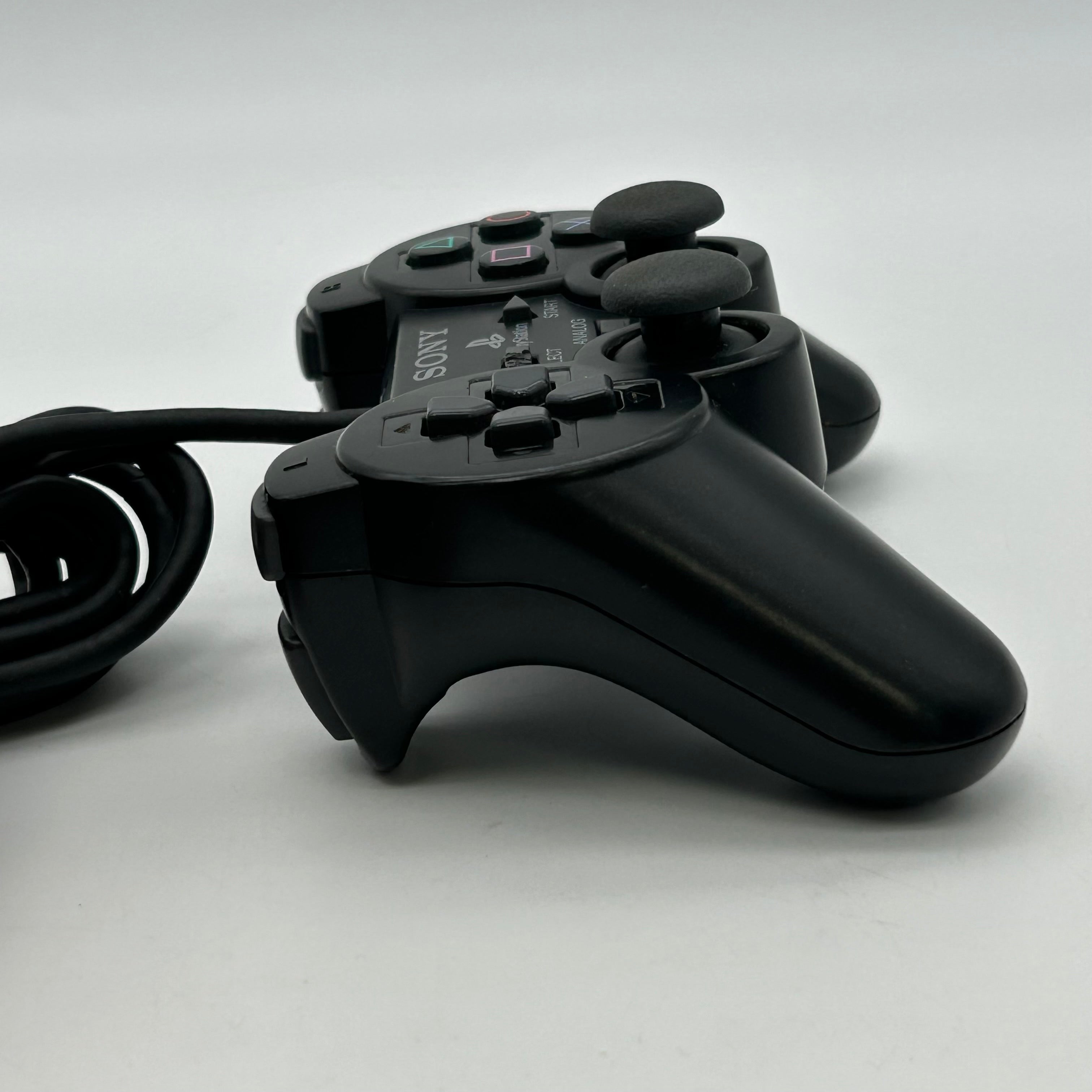 Sony PlayStation 2 Fat (SCPH-39001) Black w/ 2 Controllers And Cables TESTED