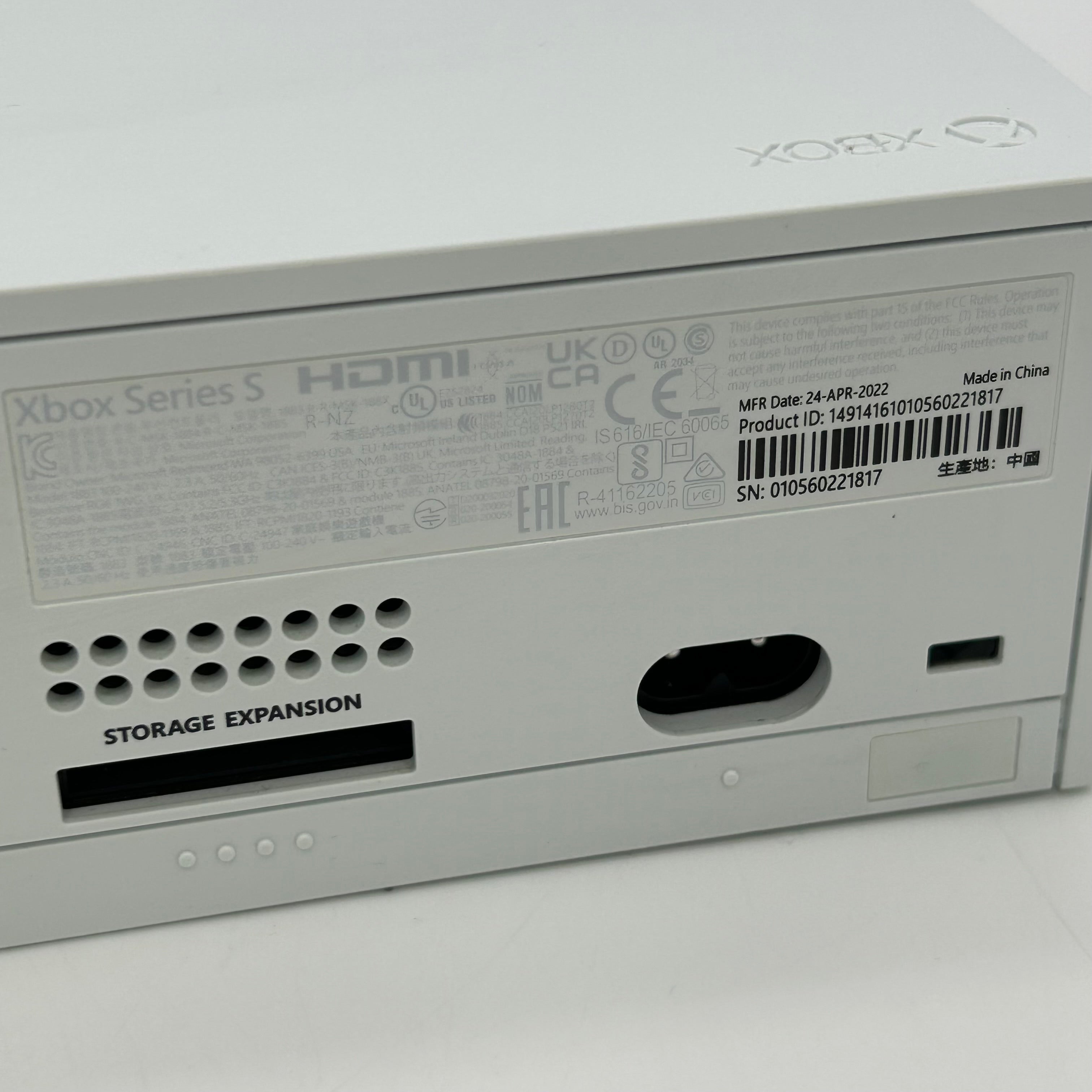 Microsoft Xbox Series S 1883 512GB Console White + Controller White With Box