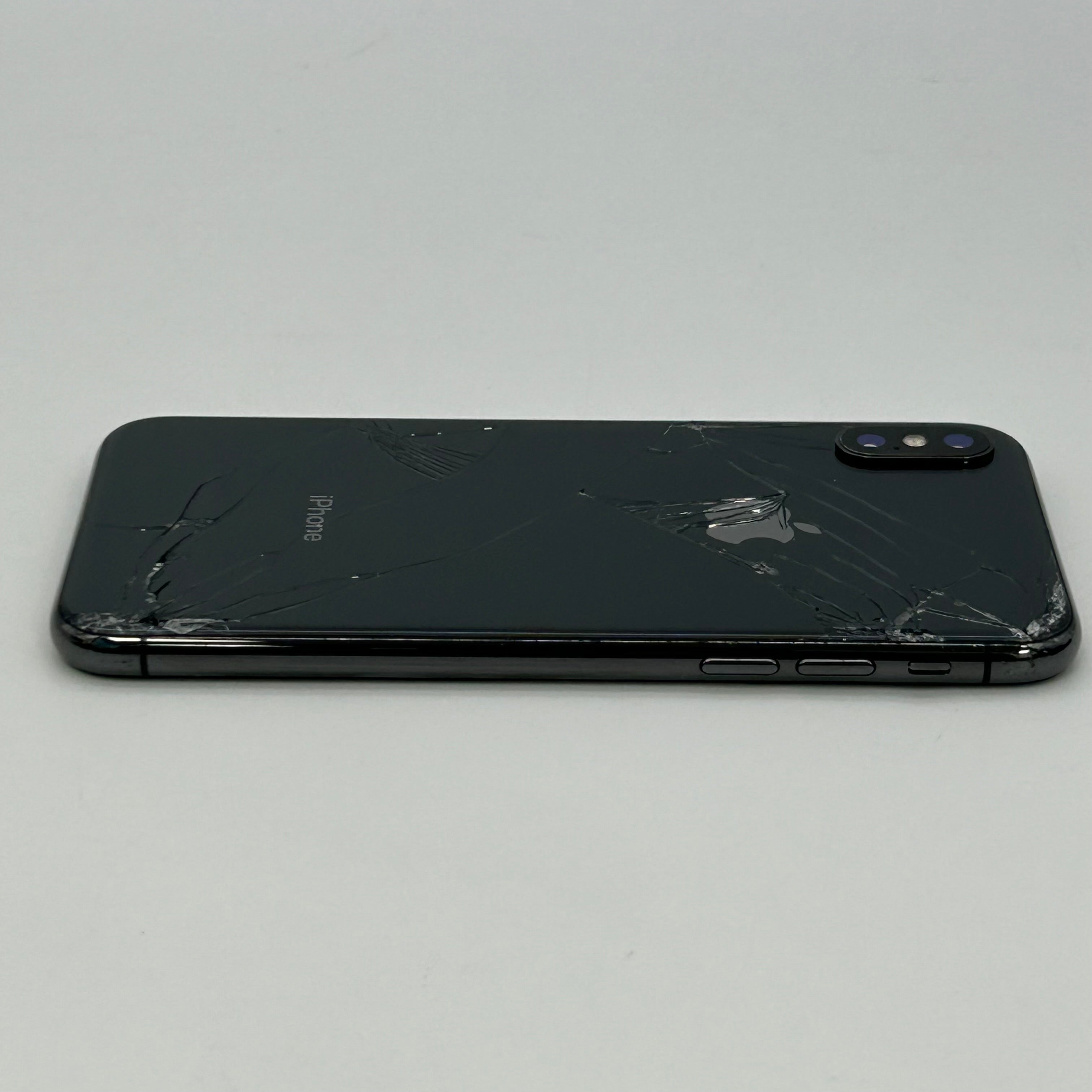 Apple iPhone X - 64GB - Space Gray (Unlocked) MQCK2LL/A CRACKED BACK