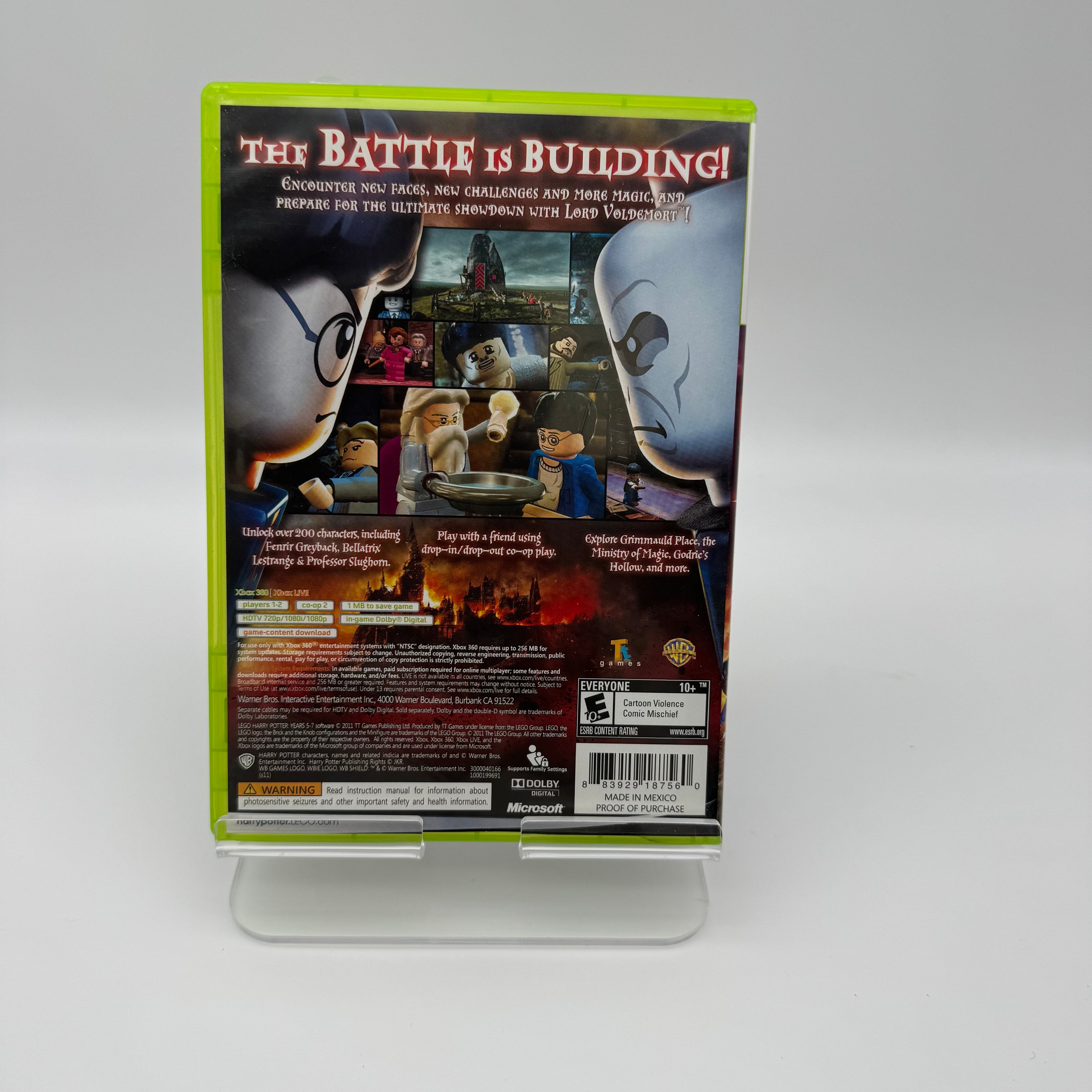 Xbox 360 LEGO Harry Potter Video Game with Box and Manual - Used