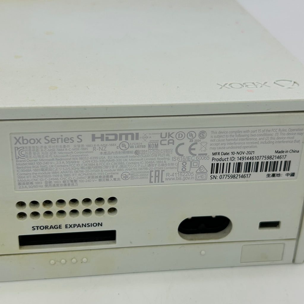 Microsoft Xbox Series S 512GB Console Gaming System White 1883 w Controller