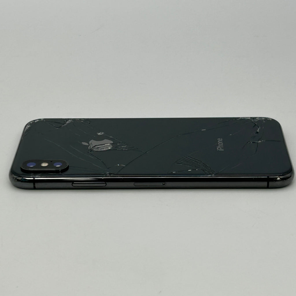 Apple iPhone X - 64GB - Space Gray (Unlocked) MQCK2LL/A CRACKED BACK