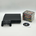 Sony PlayStation 3 PS3 Slim 160GB Console CECH-3001A Bundle with 10 Games & OEM