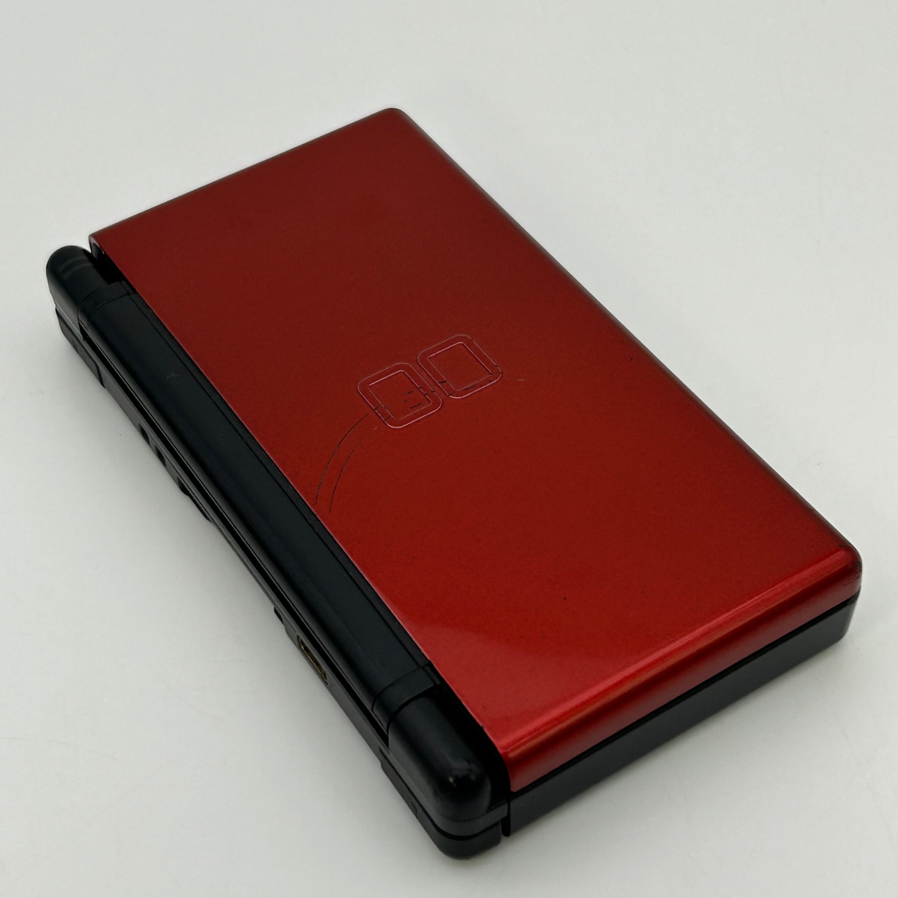 Nintendo DS Lite (USG-001) Red Console Bundle with Charger & 10 Games *Tested Working