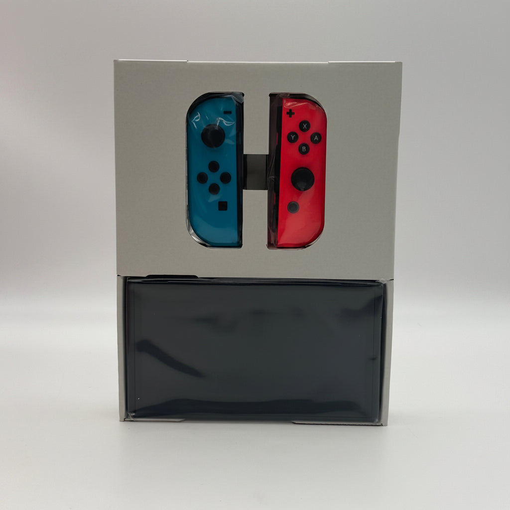 Nintendo Switch OLED Model HEG-001 Handheld Console 64GB Neon Red/Blue - New in Box