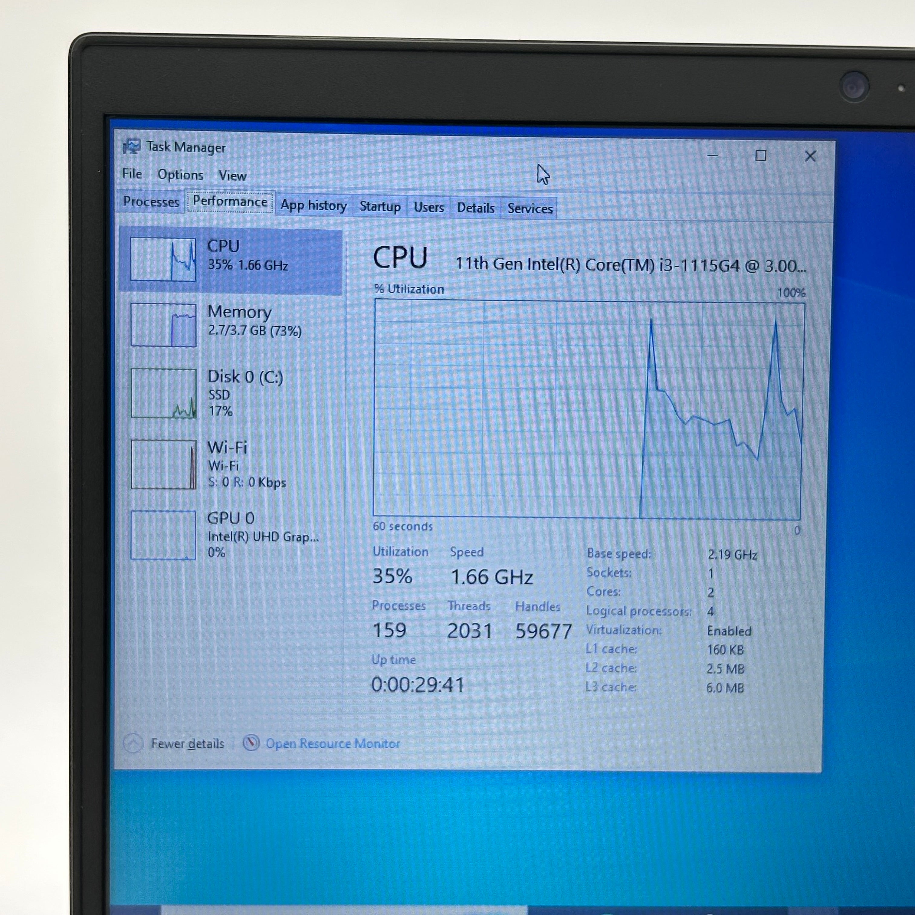 Dell Latitude 3420 14" Intel Core i3-1115G4 4GB RAM 256GB SSD Windows 10 Pro