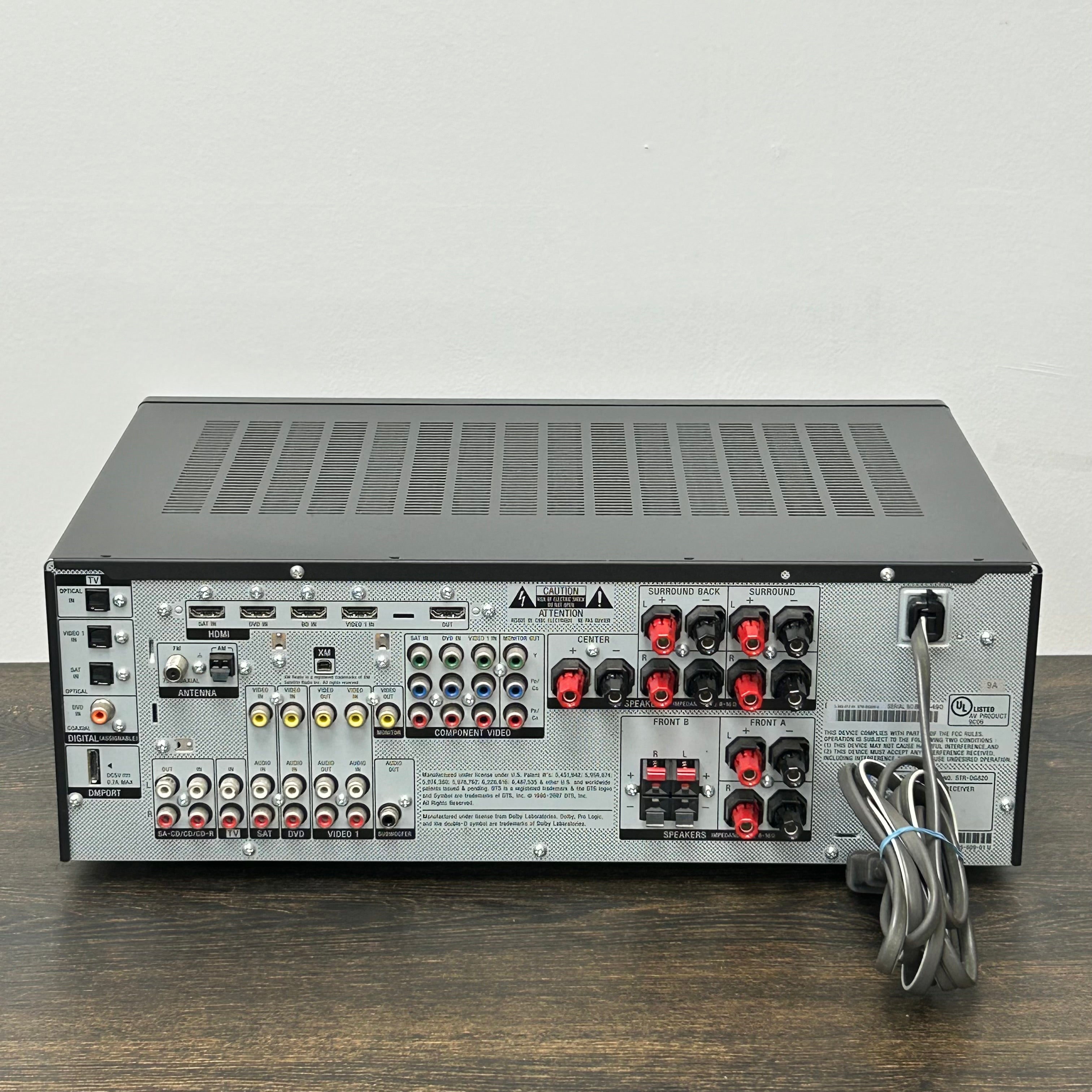Sony STR-DG820 7.1 770W Multi-Channel Home Theater AV Receiver Untested