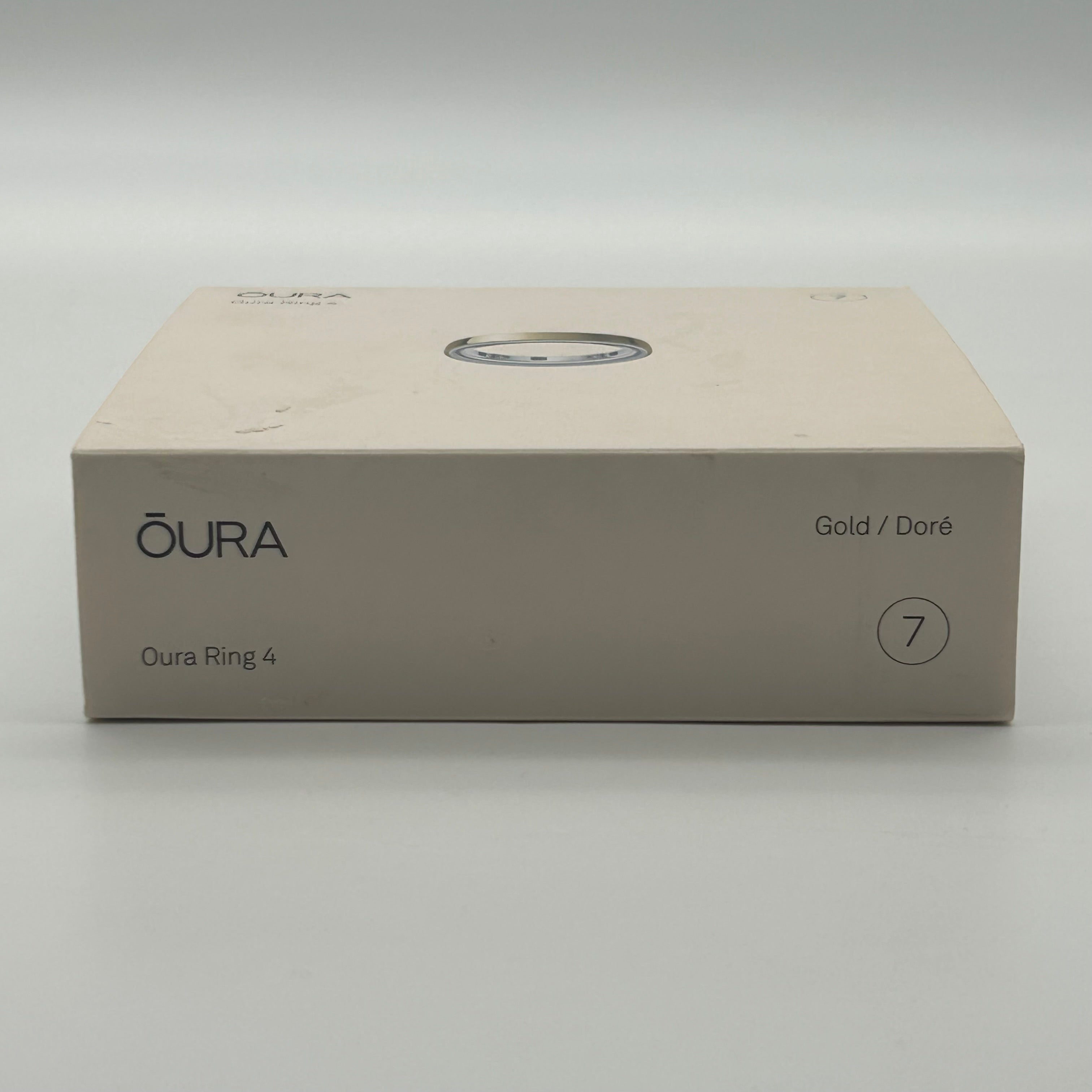 Oura Ring 4 - Size 7 (Gold) w/ Charging Base & Box