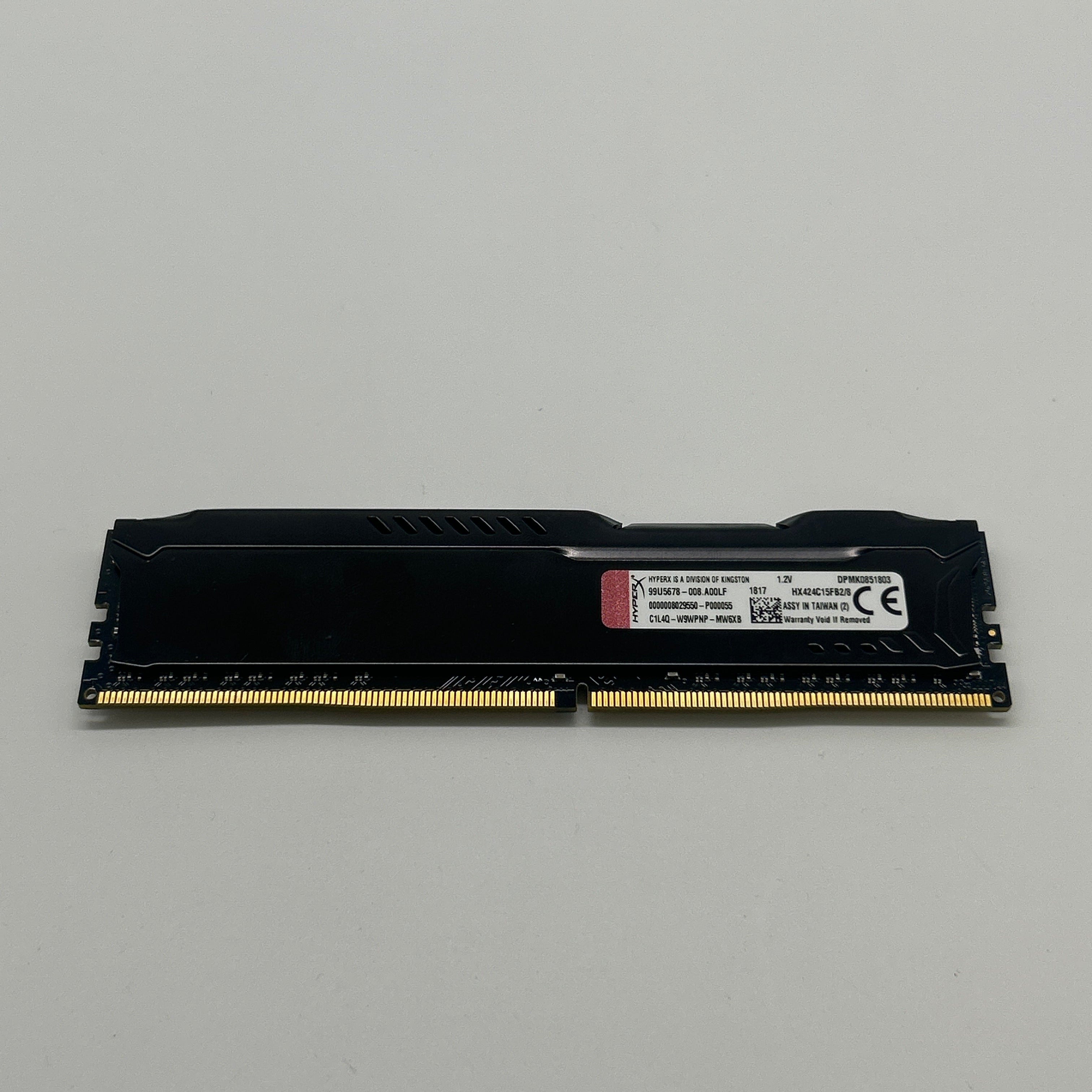 HyperX Fury 8GB DDR4 RAM Black - Used