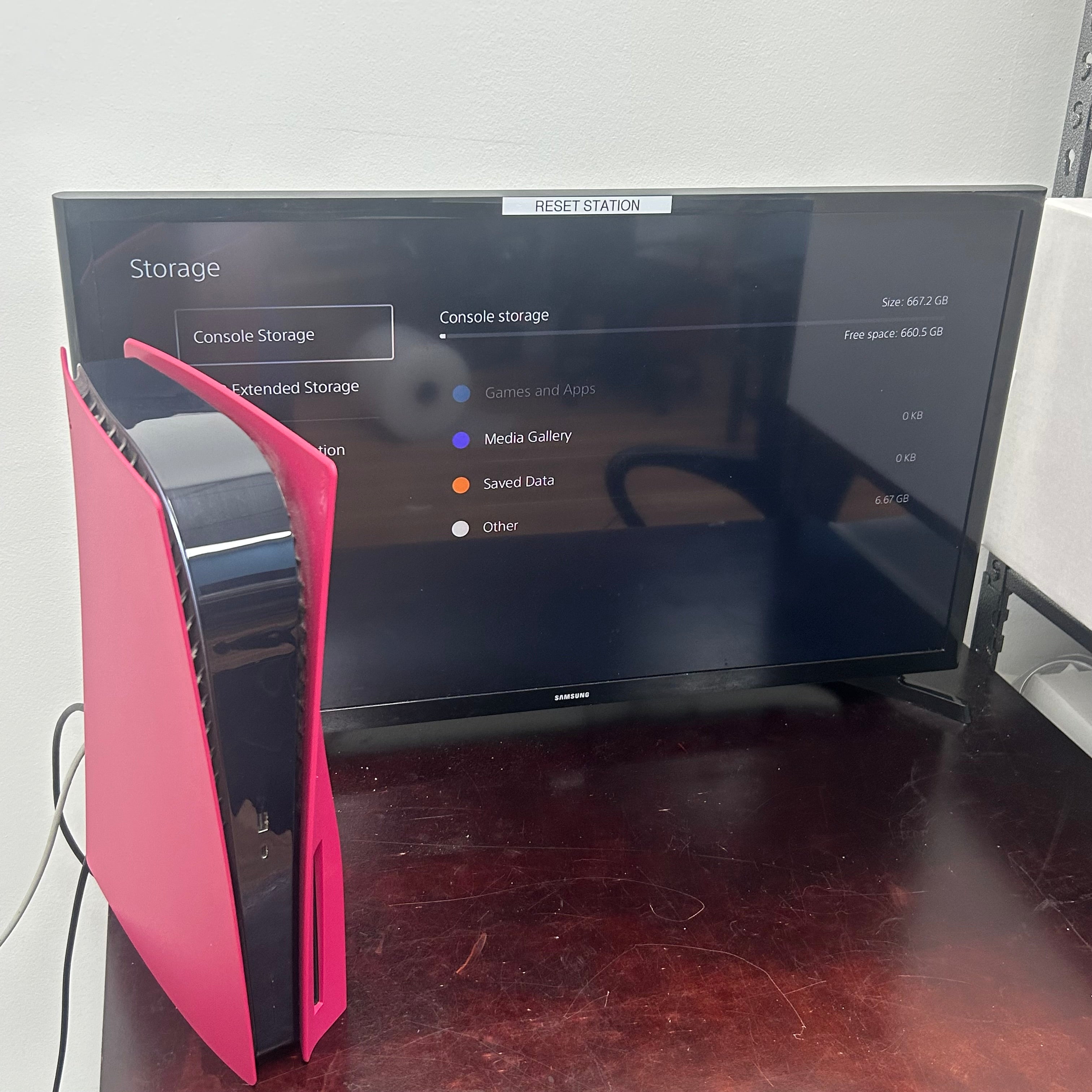 Sony PlayStation 5 Disc PS5 825GB Burgundy Console CFI-1015A w/Controller