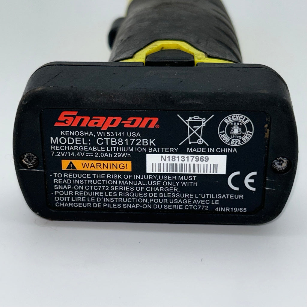Snap On CTR767HV 3/8" 14.4V MicroLithium Cordless Long-Neck Ratchet - Yellow