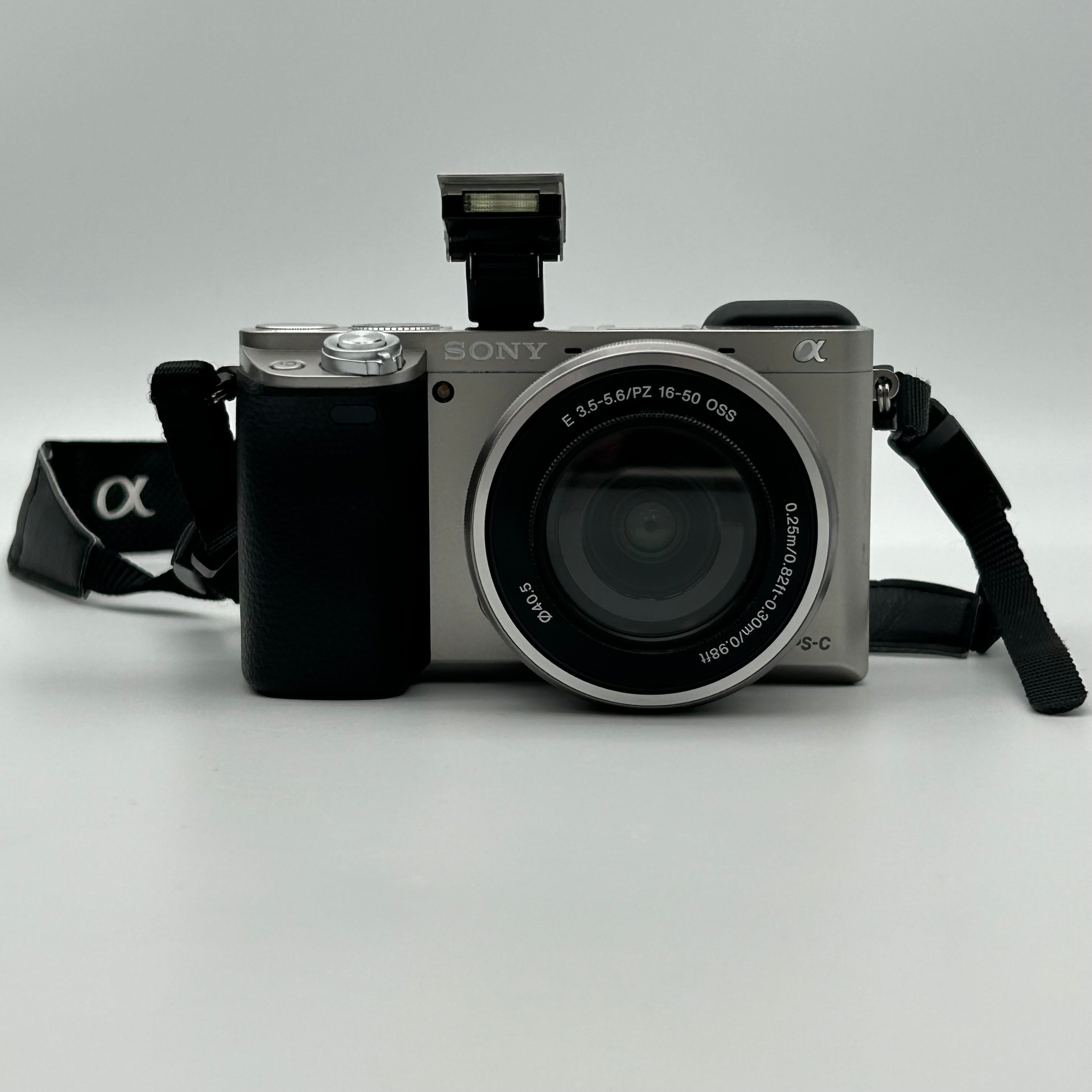 Sony Alpha A6000 Mirrorless Digital Camera w/16-50mm Lens English Silver - Used