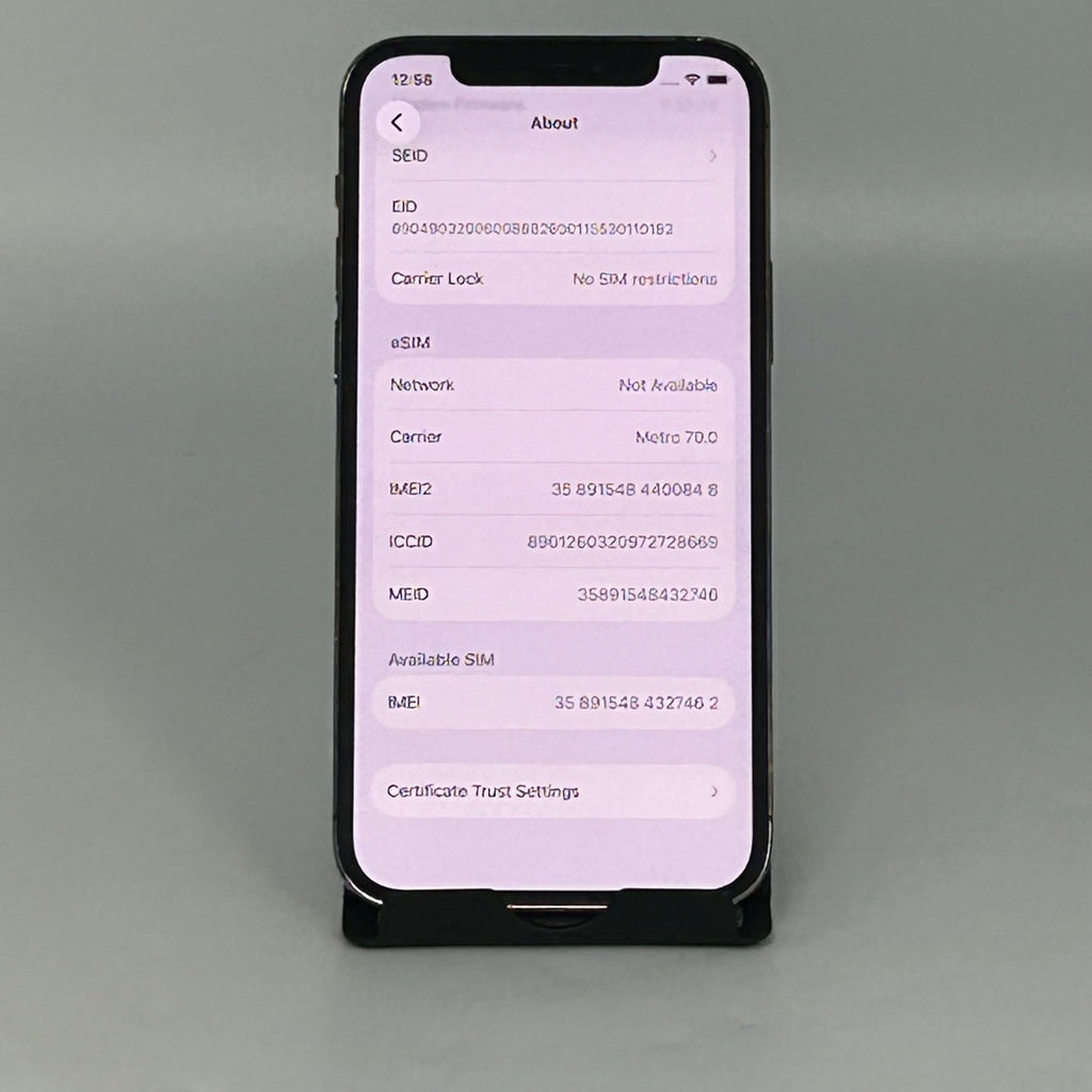 Apple iPhone 12 Pro 128GB Graphite A2341 Unlocked - 87% BH - *READ*
