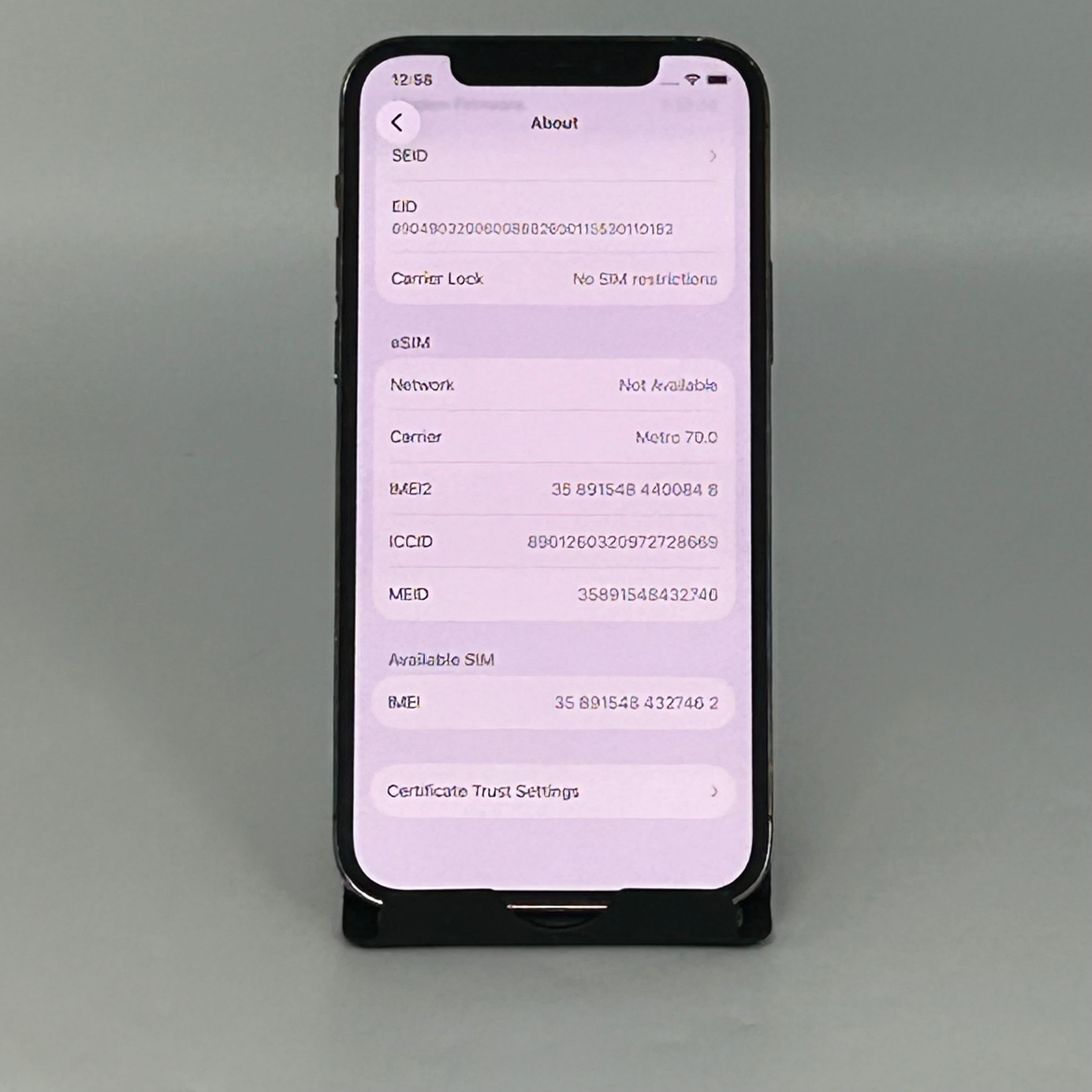 Apple iPhone 12 Pro 128GB Graphite A2341 Unlocked - 87% BH - *READ*