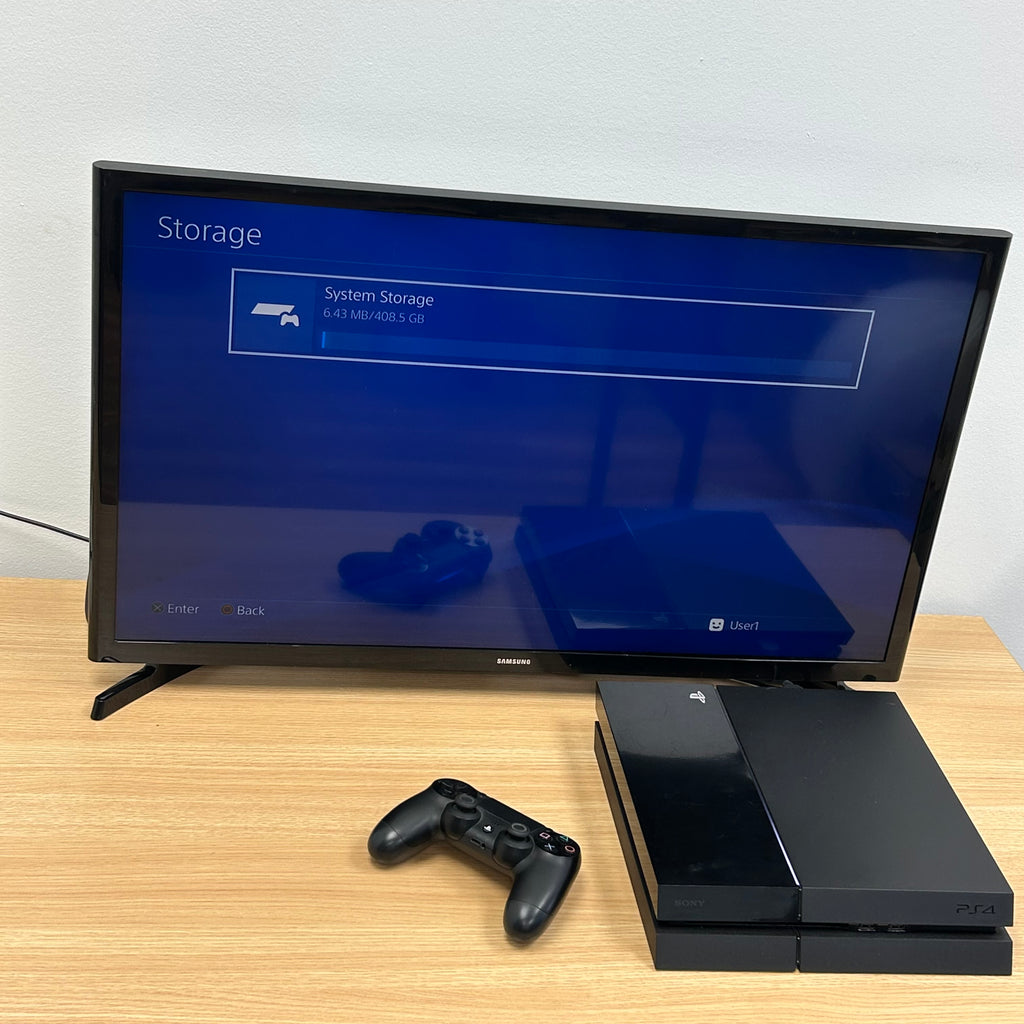Sony PlayStation 4 PS4 500GB Black Console CUH-1115A Bundle, Controllers - TESTED w/ 8 Games