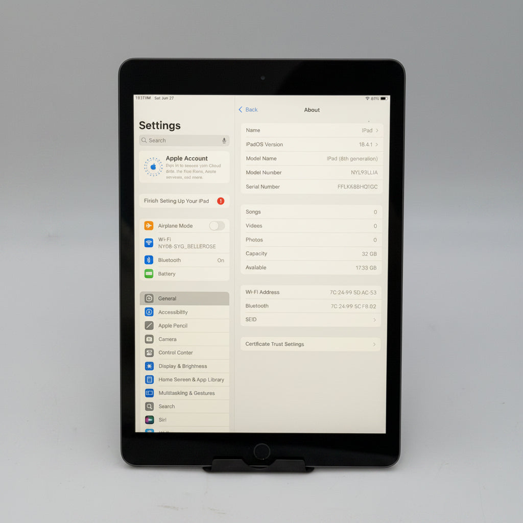 Apple iPad 8th Gen 2020 (Wi-Fi) 32GB Space Gray