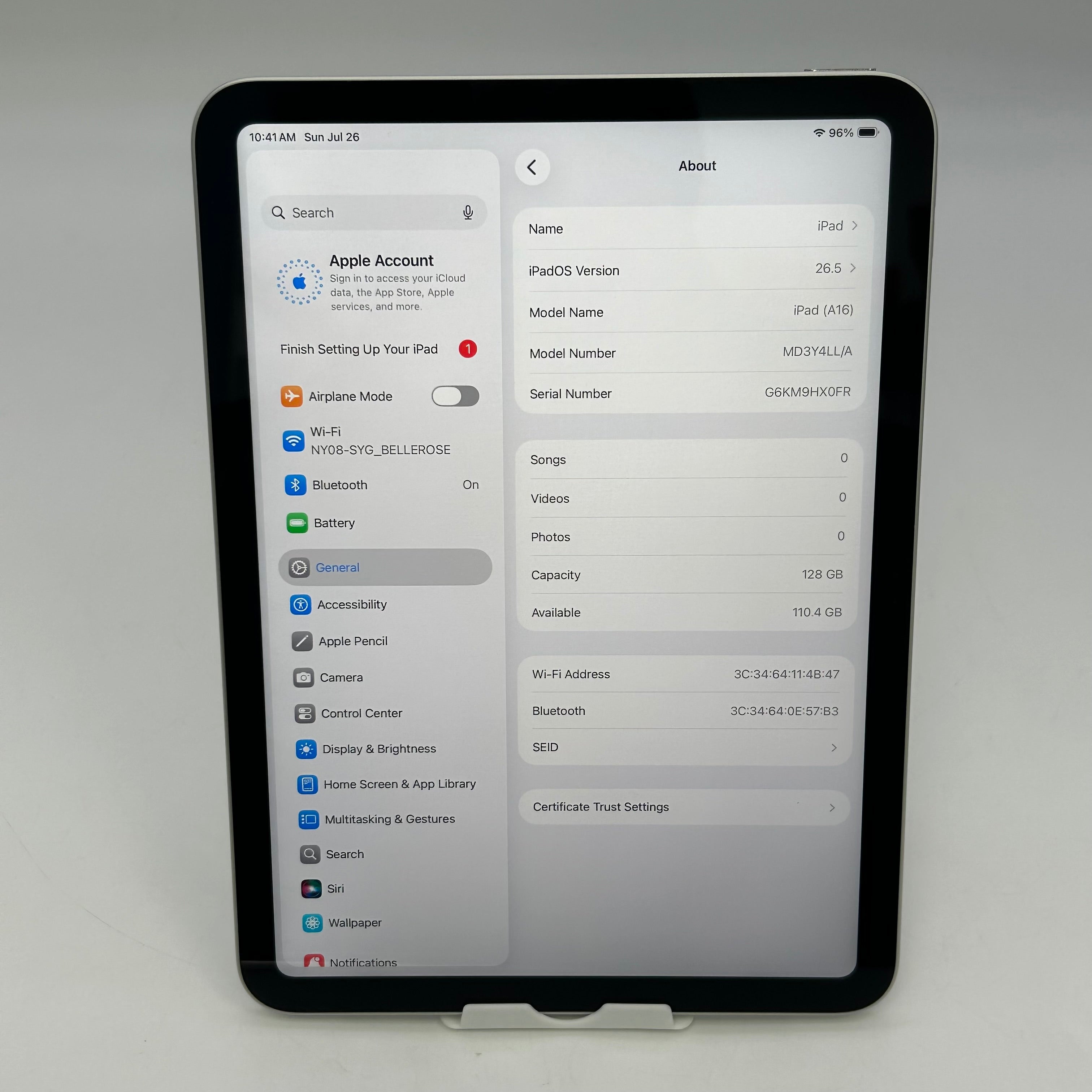 Apple iPad (A16) 11-inch Wi-Fi & Cell 128GB (2025, 11th gen)