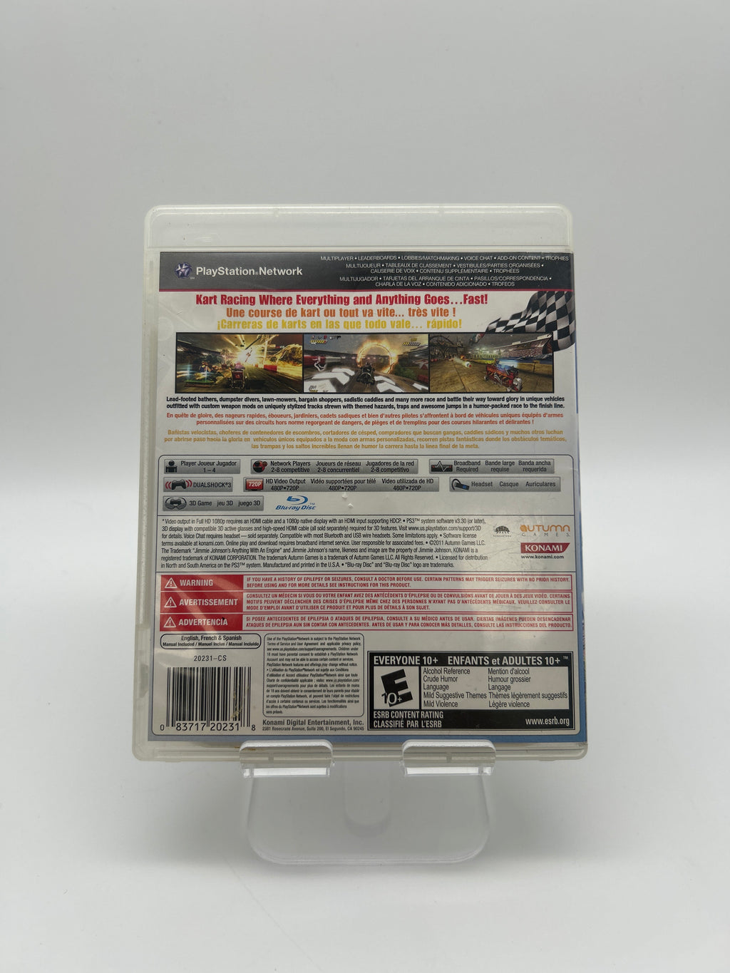 PAL Playstation 3 Jimmie Johnson Anything With An Engine Video Game Multi-Colored